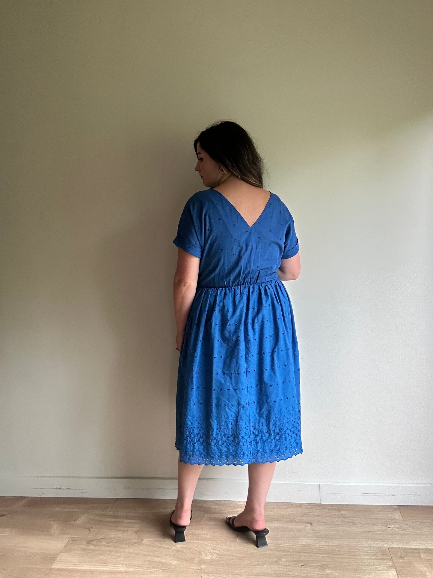 Vintage Embroidered Midi Dress, 12