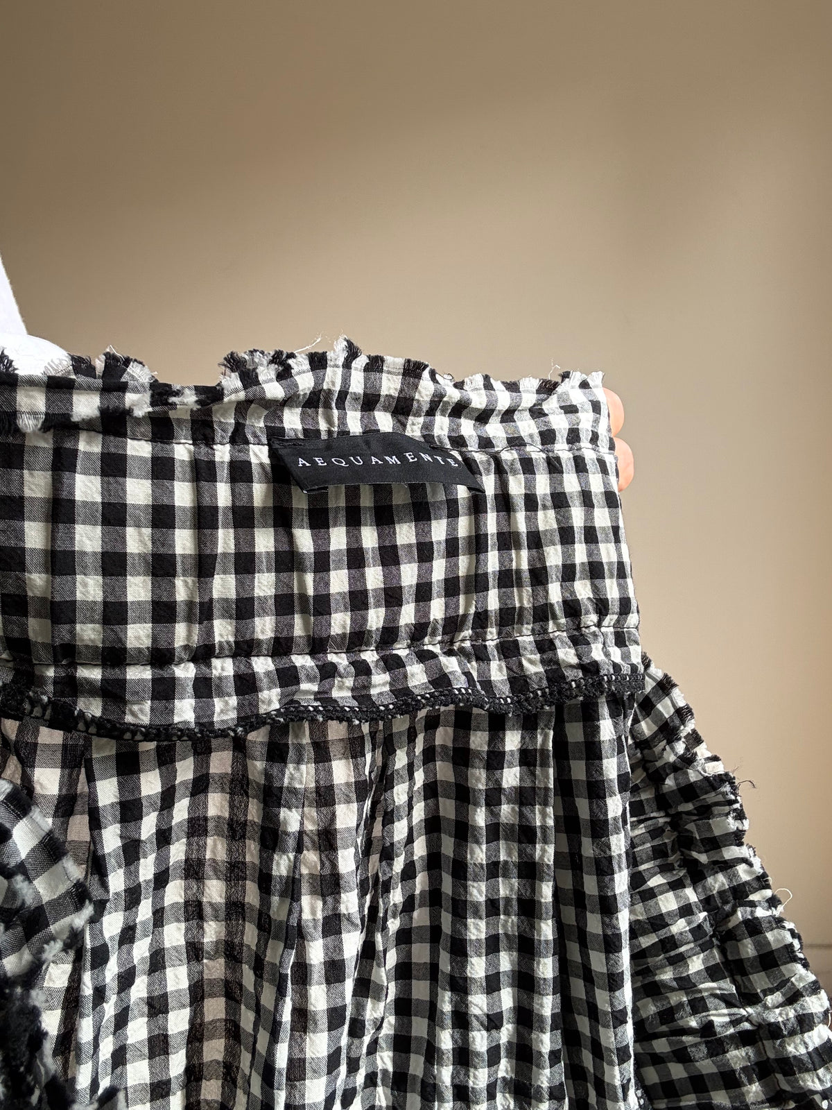 Aequamente Gingham Skirt, 12-14