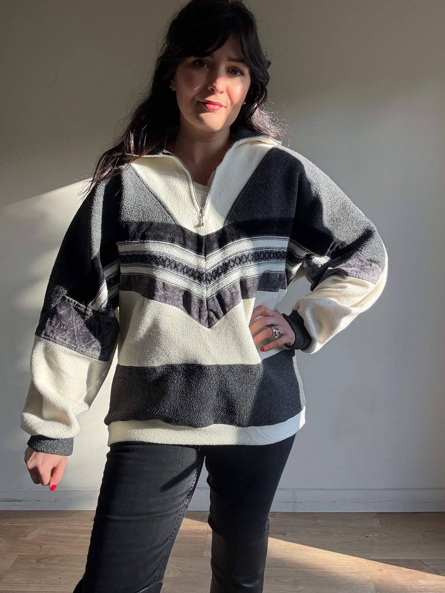 Vintage Sun City Quarter Zip Fleece, M/L