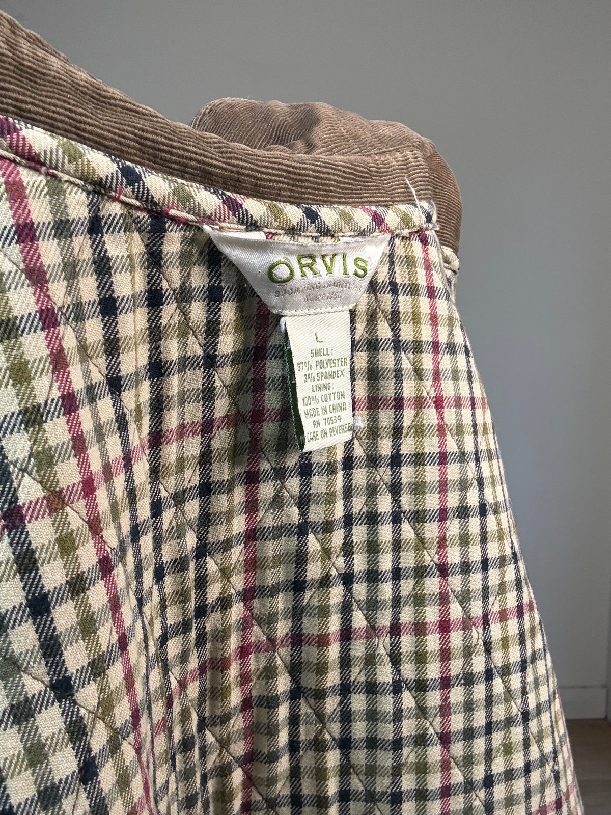 Vintage Orvis Quilted Jacket, L