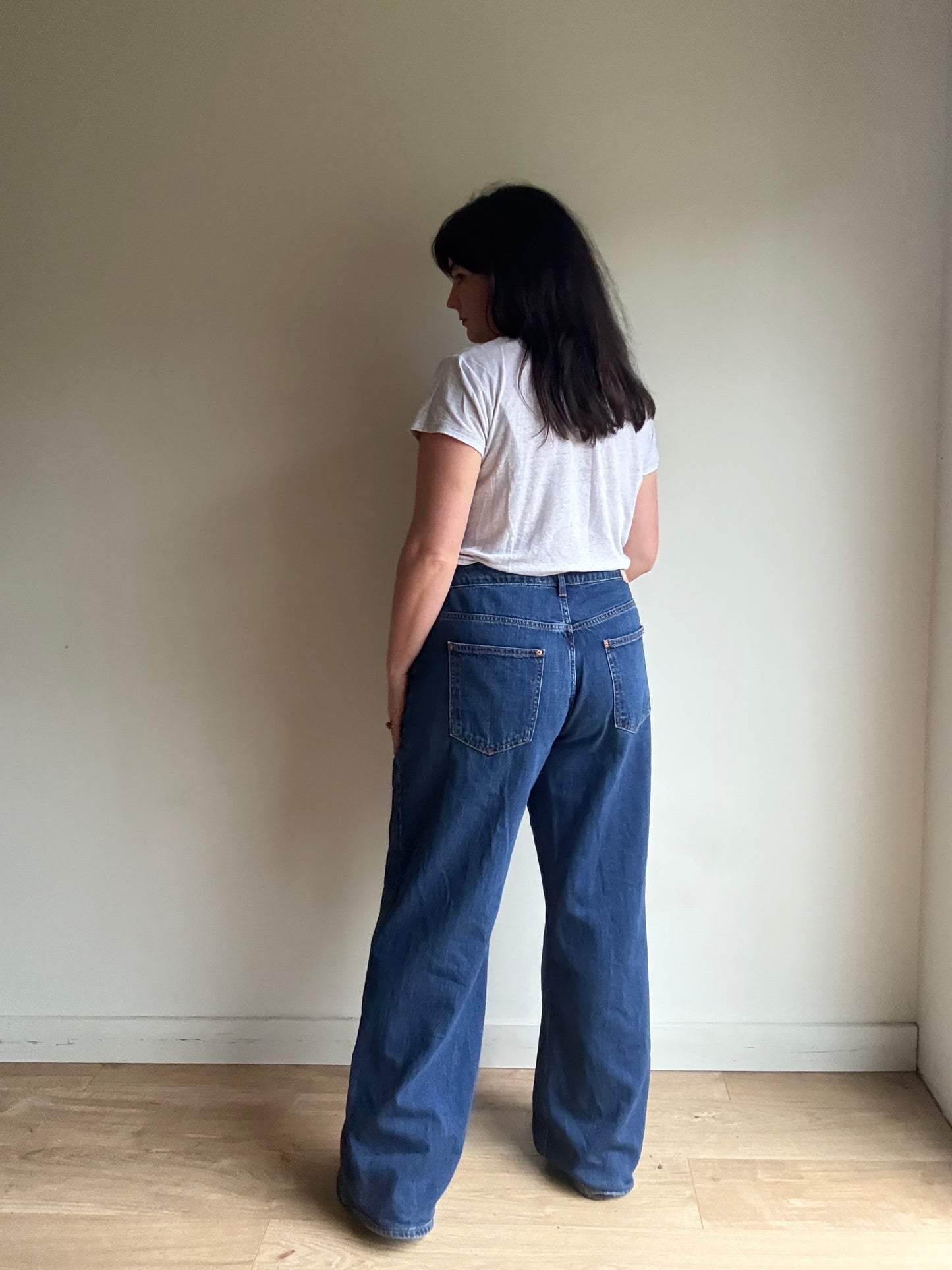 Zara Wide Leg Full Length Jeans, 16