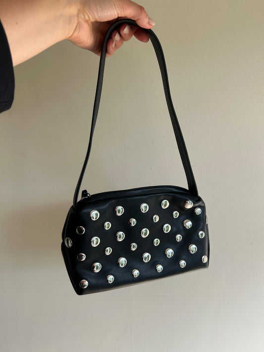 Asos Faux Leather Stud Bag, O/S