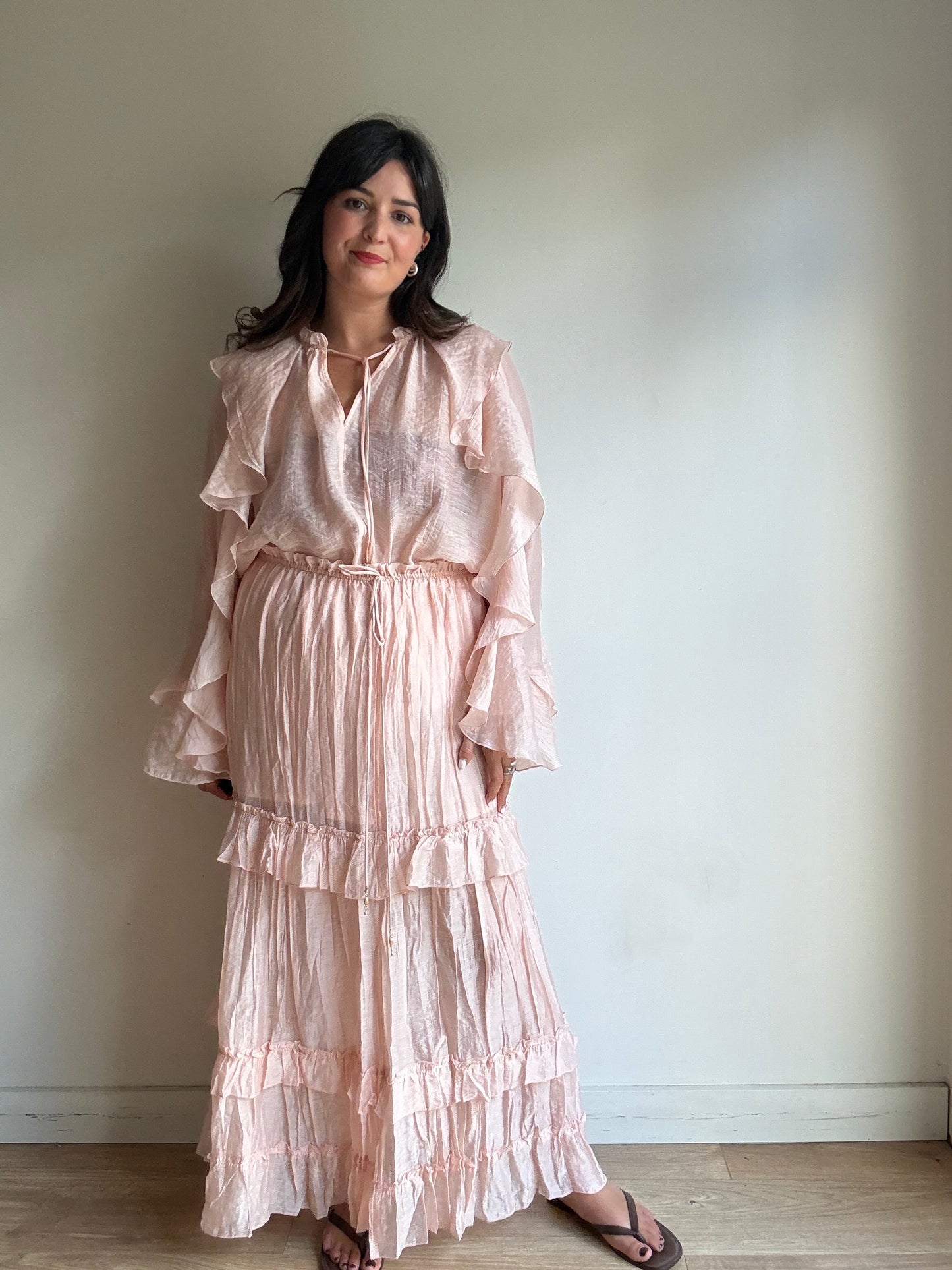 H&M Frill Skirt and Blouse, M-L