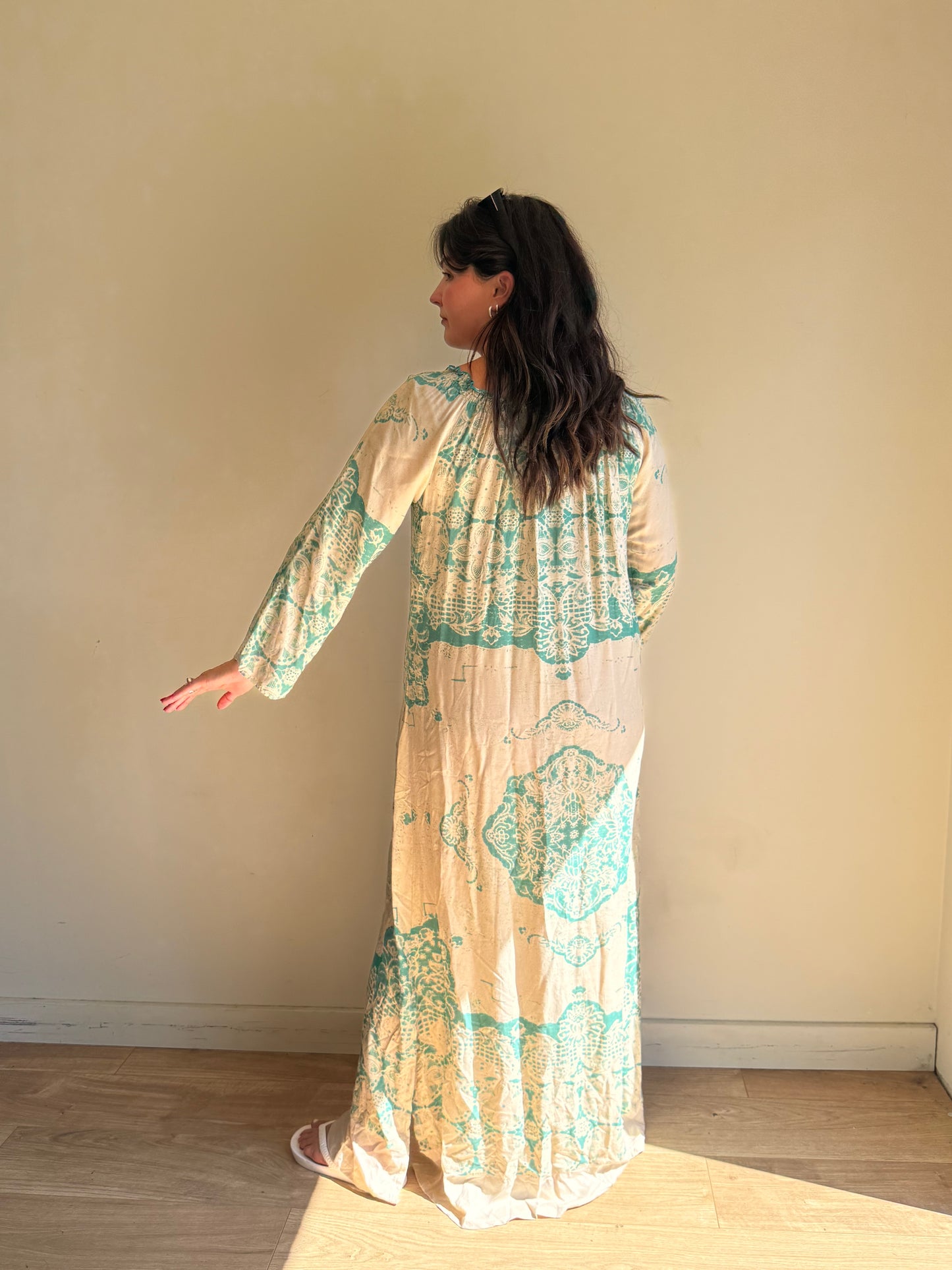 Tribe and Fable Printed Floaty Maxi Dress, One Size