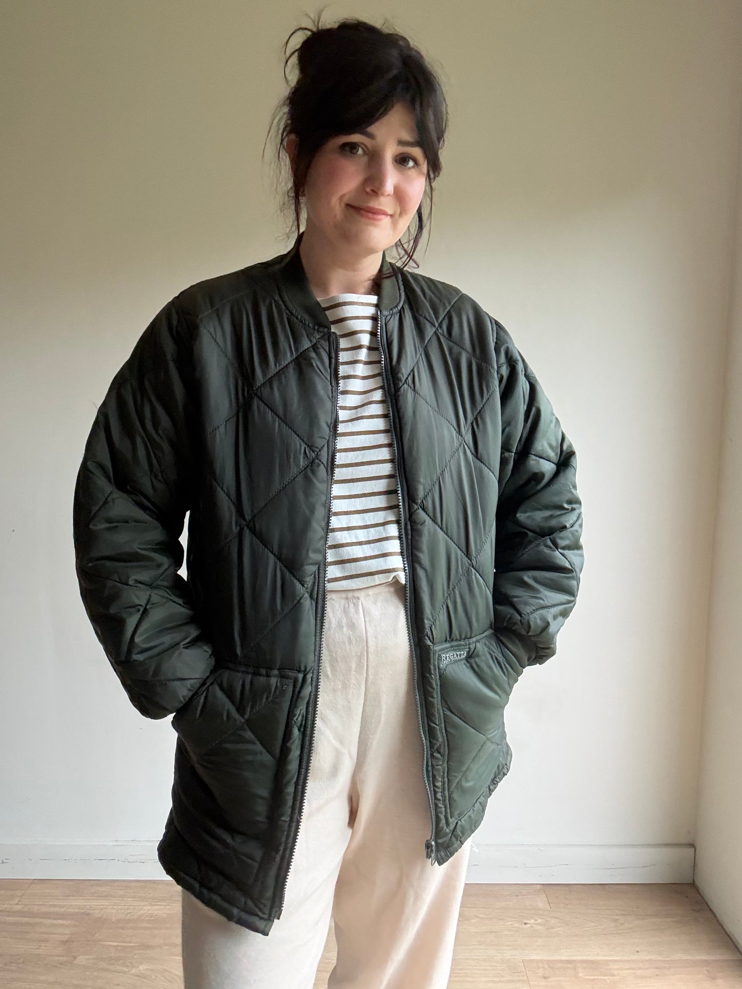 Vintage Regatta Quilted Zip Up Liner Style Jacket, S