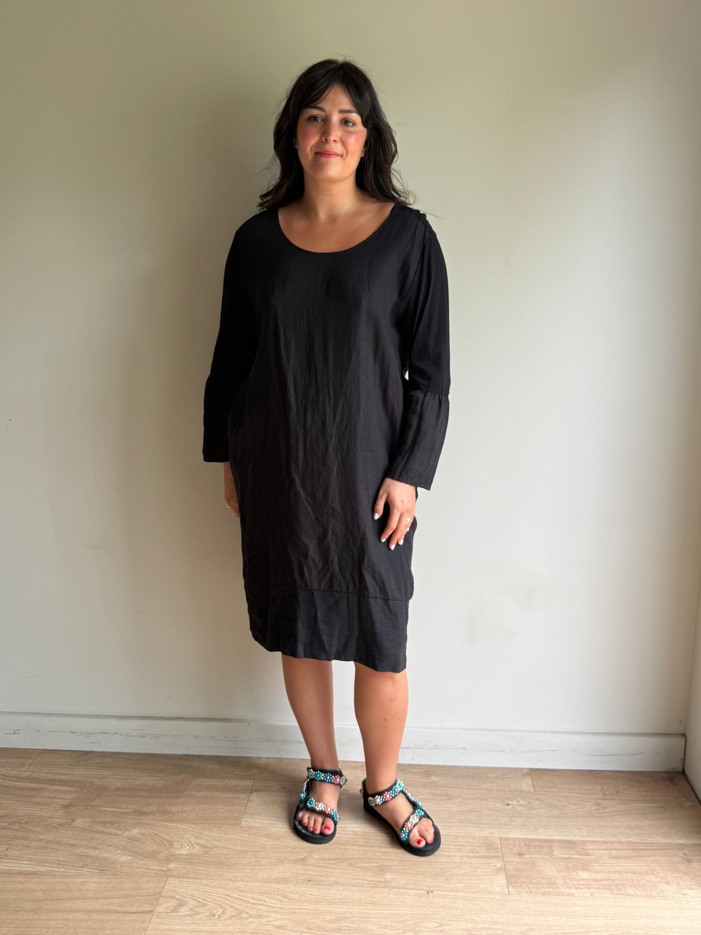 Beaumont Organic Linen & Cotton Relaxed Dress, M