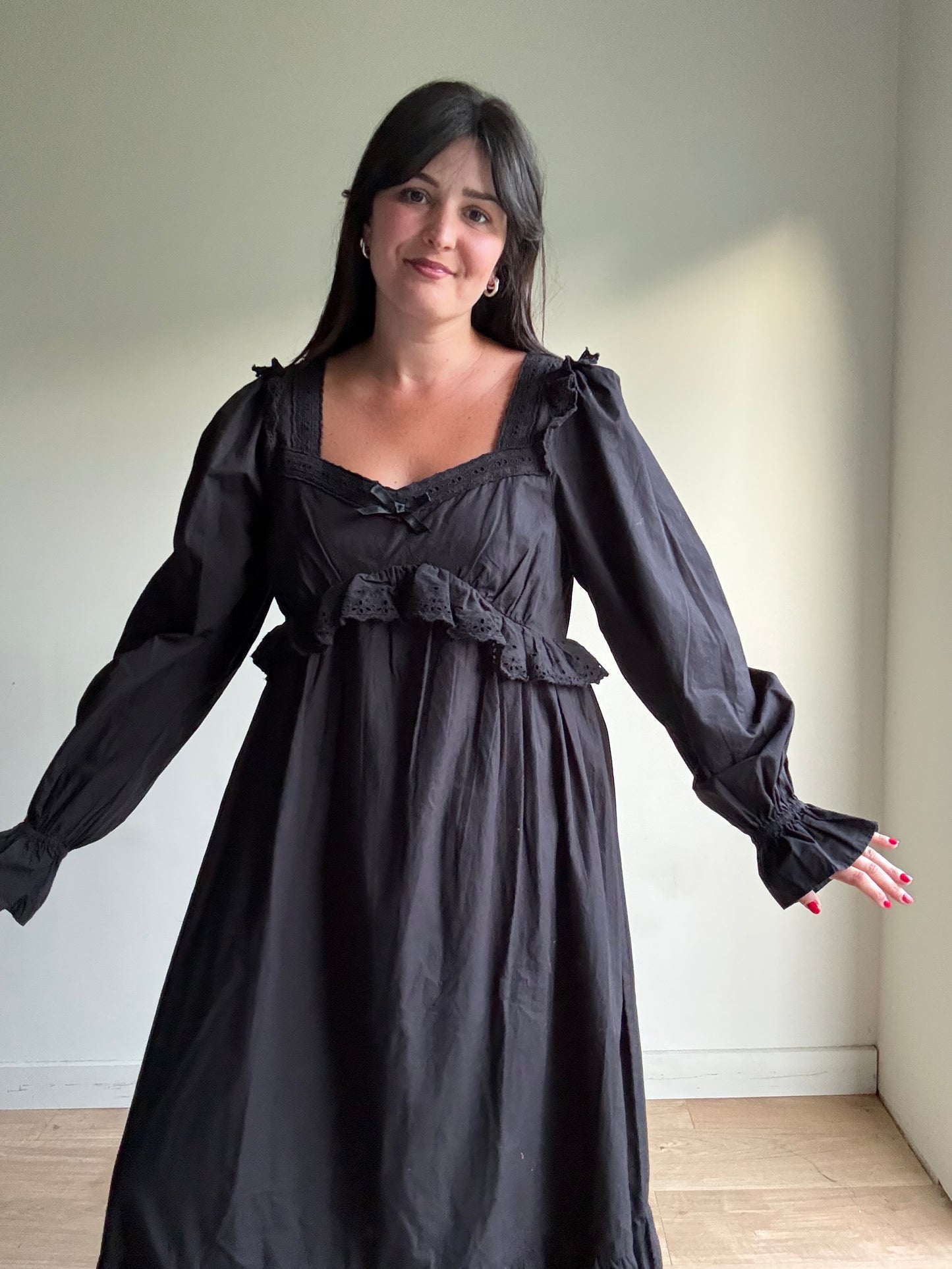 Damson Madder NEW Edith Vintage Cotton Dress, 14