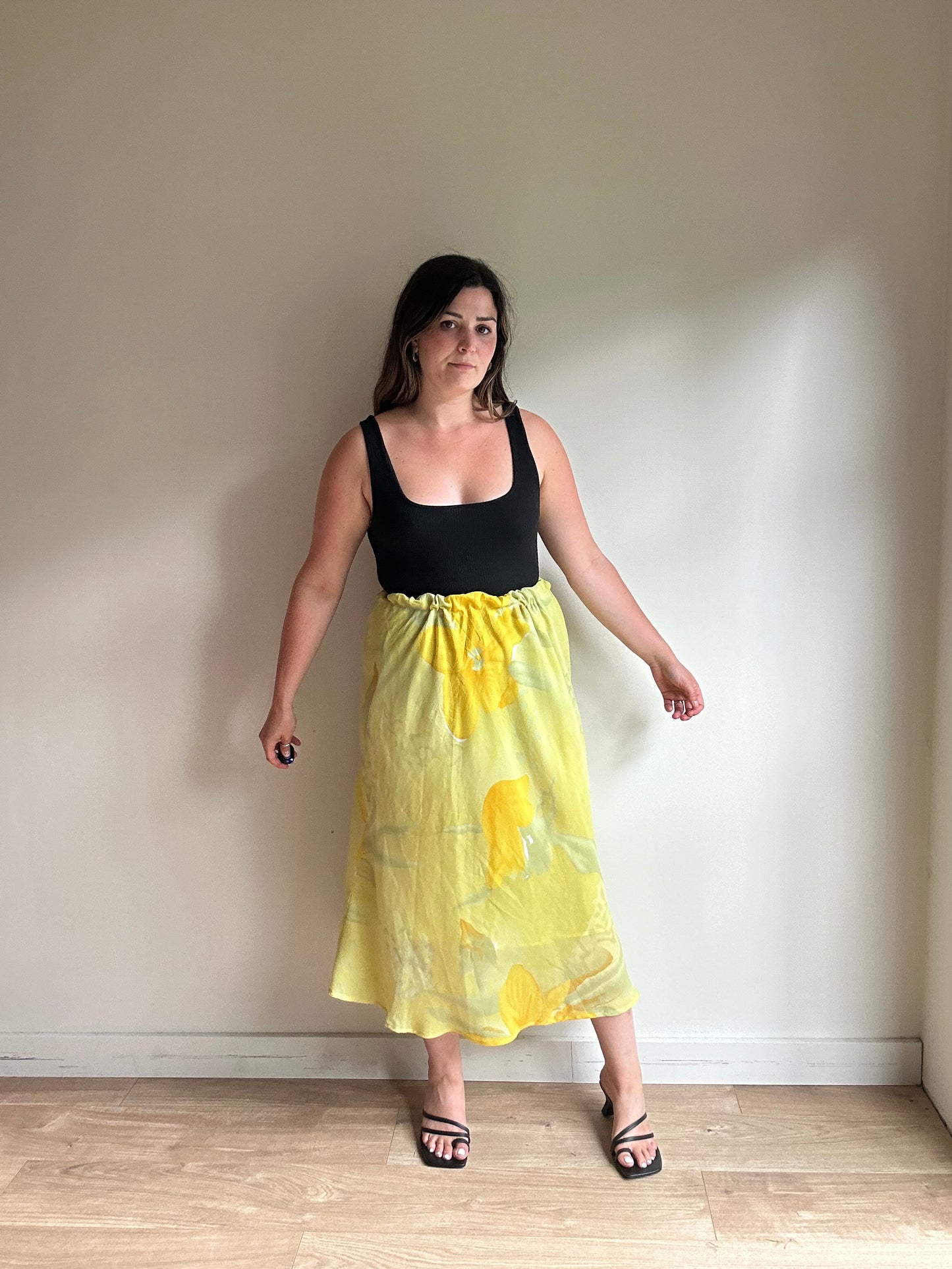 Vintage Handmade Yellow Skirt - Size M/L