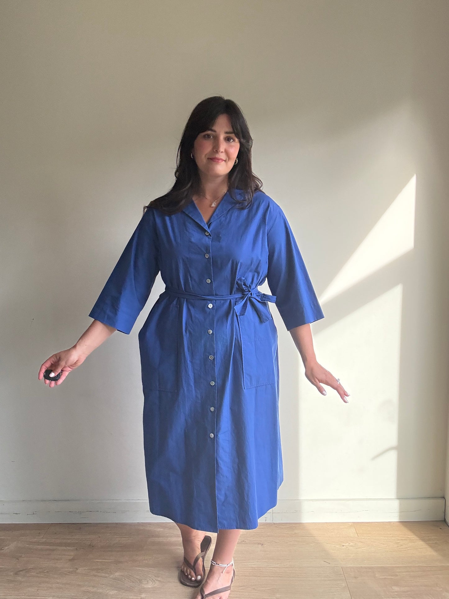 East by East West Cotton Shirt Dress, S-M