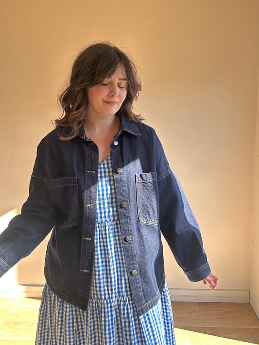 H&M Denim Heavy Shirt / Jacket, XS Oversized