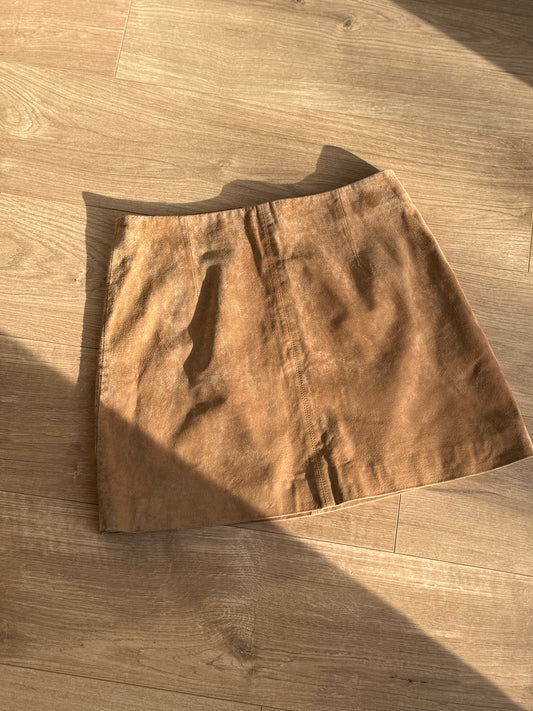River Island Real Suede Mini Skirt, 12
