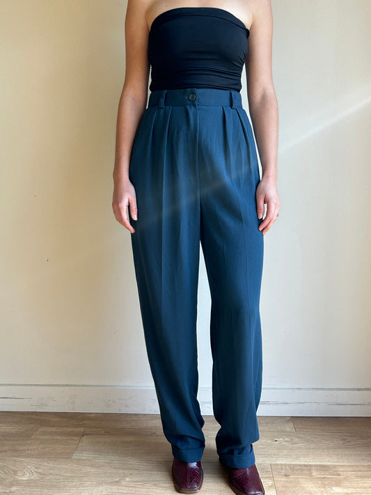 Vintage Tailored High Waisted Trousers, 6-8