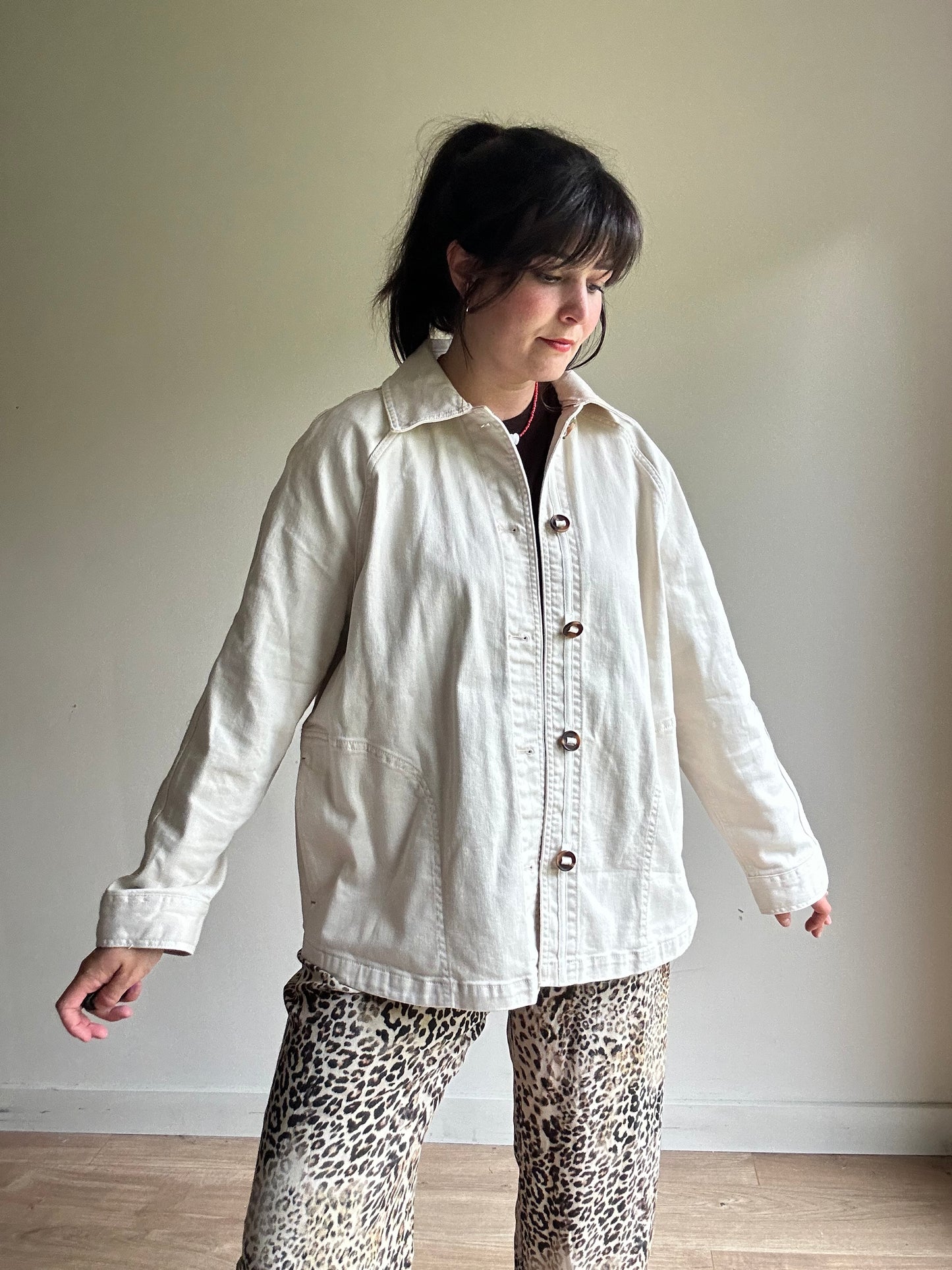 White Stuff Eden Denim Relaxed Jacket, 18R