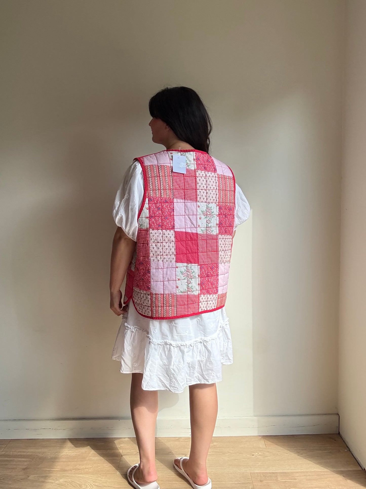 Damson Madder NEW Reversible Quilted Gilet Waistcoat, 20