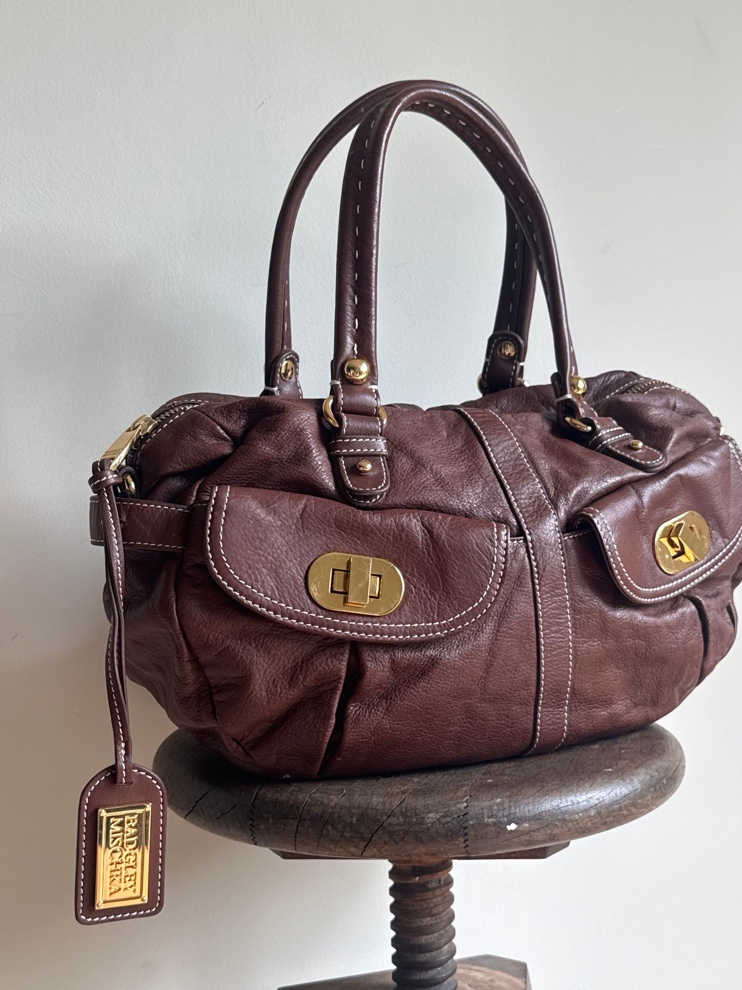 Badgley Mischka Leather Y2K Mid-size Bag, O/S