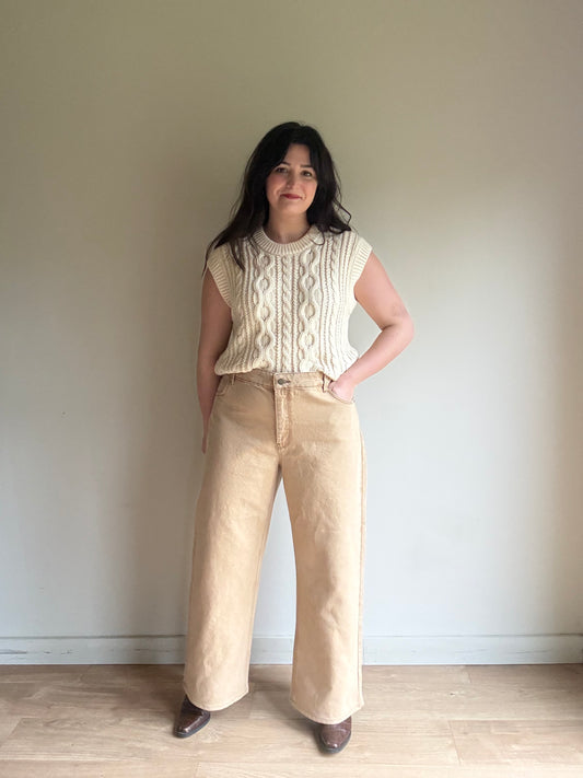 Sezane NEW The Wide Leg Trousers, 18