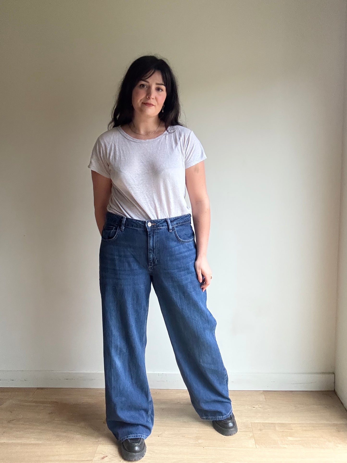 Zara Wide Leg Full Length Jeans, 16