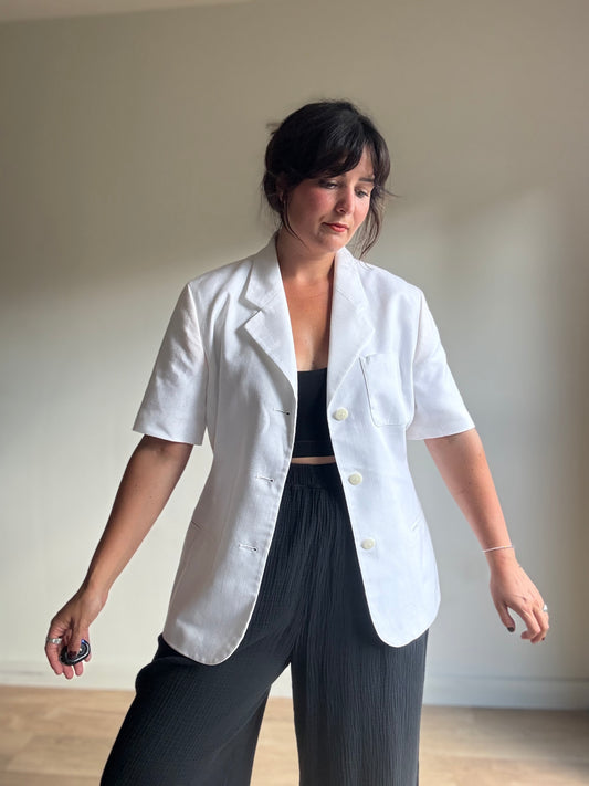 Vintage Alexon Short Sleeve Blazer Top, 12-14