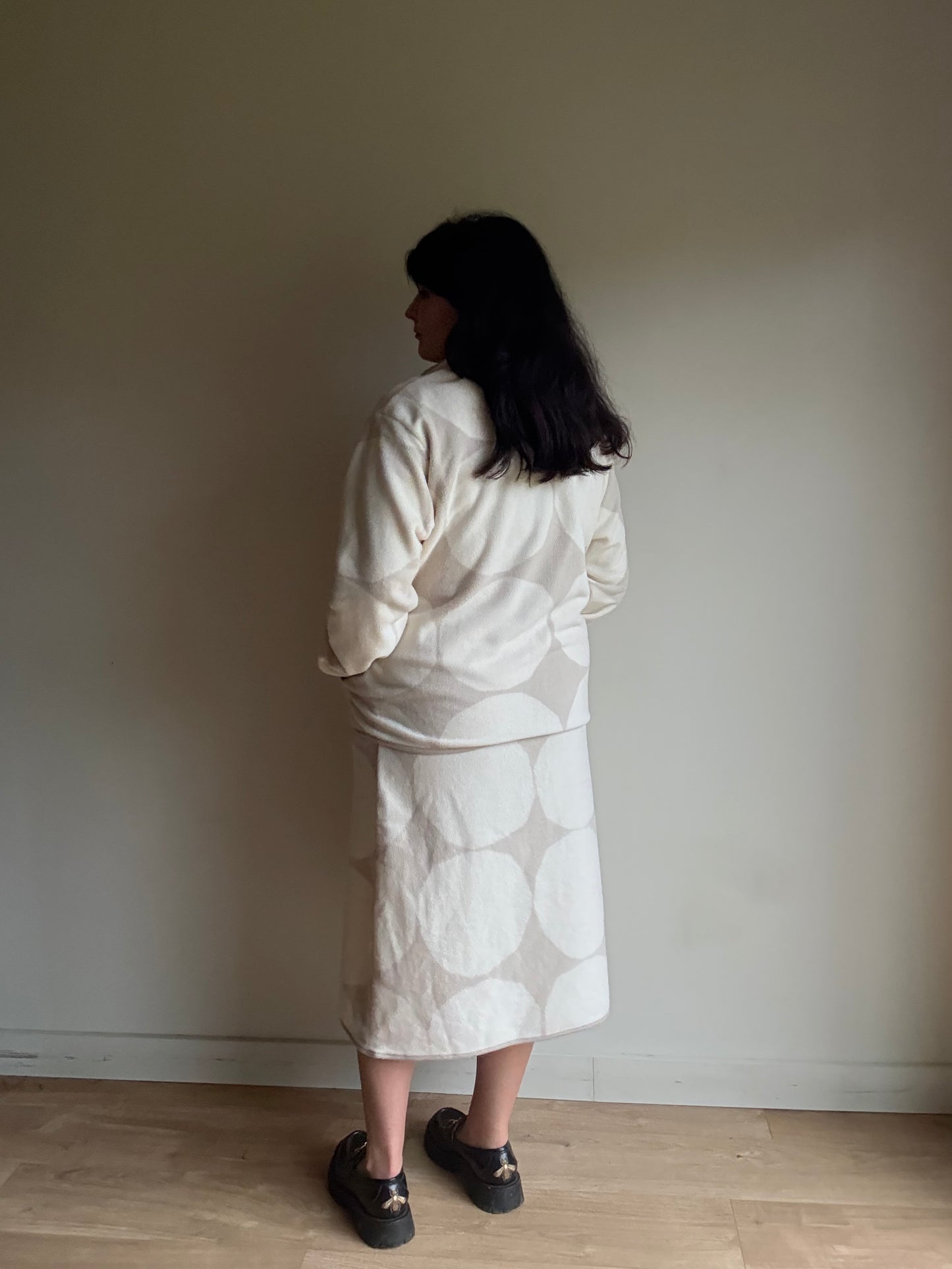 Marimekko Uniqlo Fleece Skirt and Zip-Up Co-Ord, L