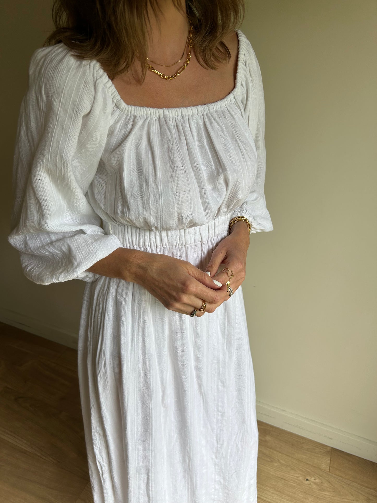 Mara Hoffman White Maxi Dress - Size XS