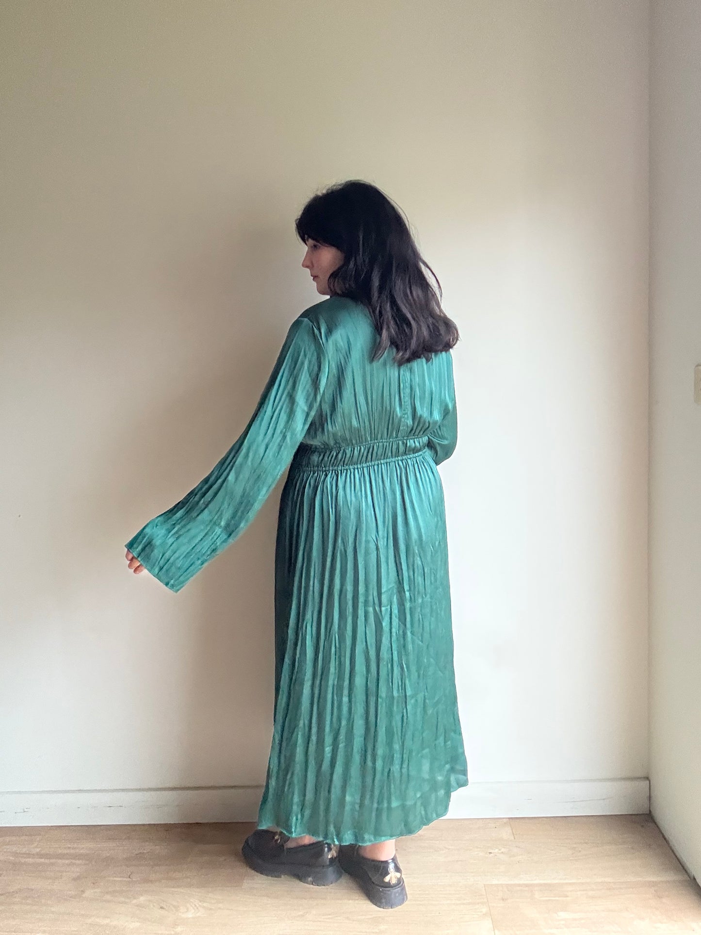 M&S Satin Gathered Dress, 14