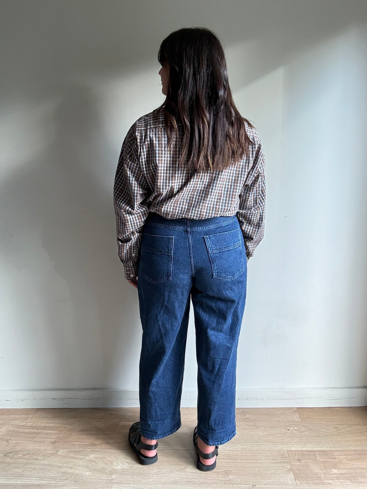 Toast Indigo Barrell Leg Jeans, 12