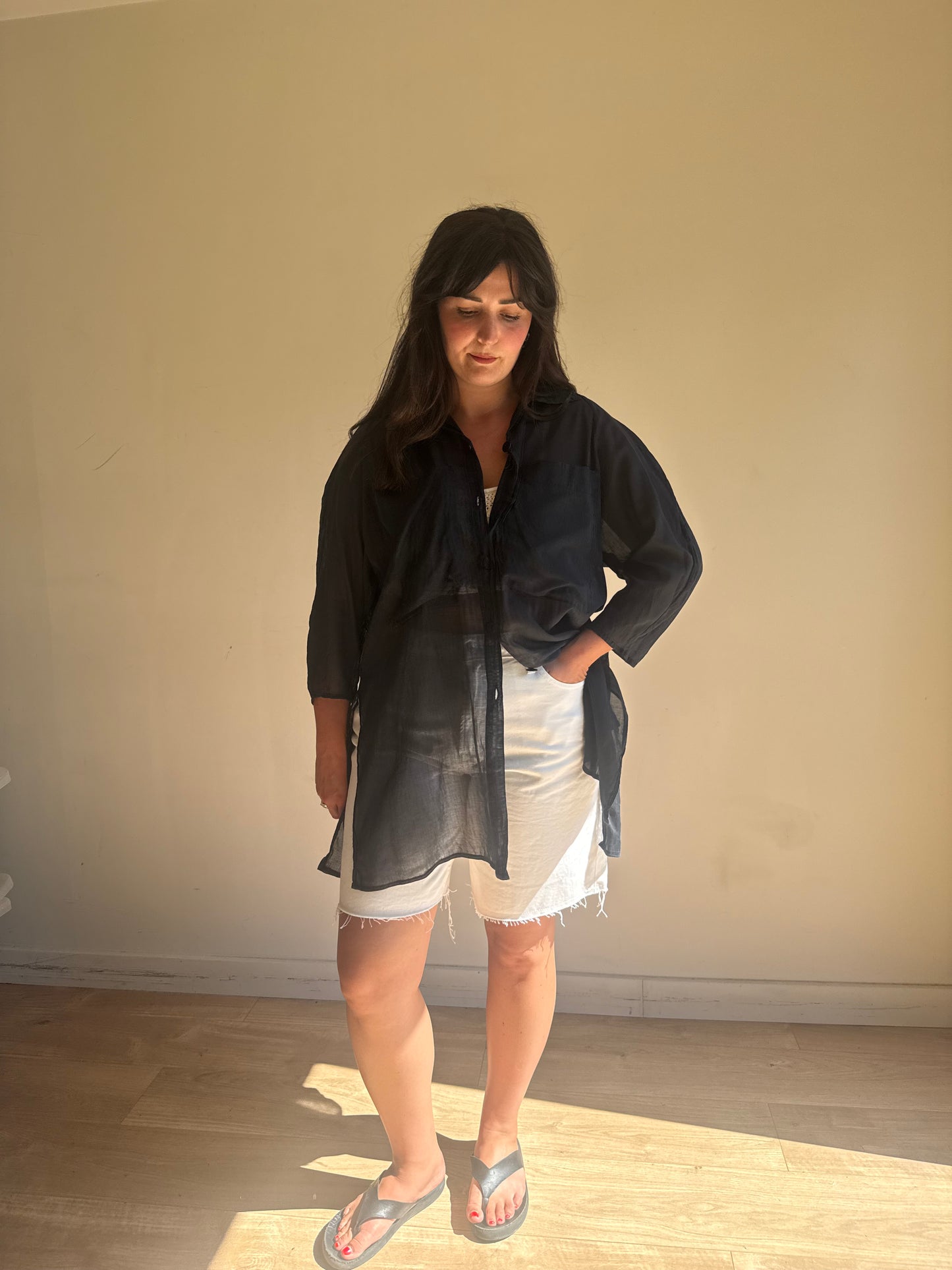 Vintage Lightweight Cotton Shirt, M