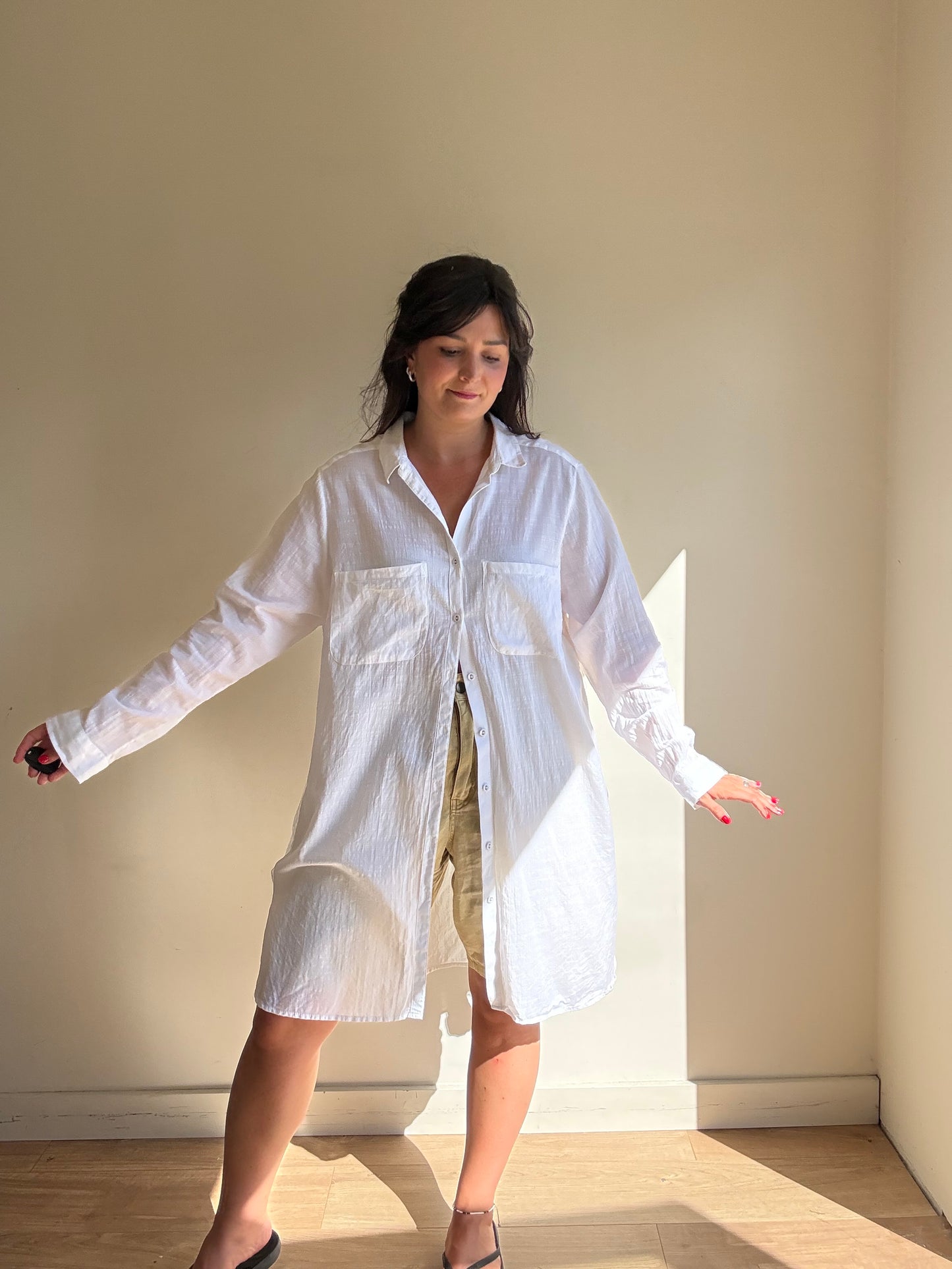 M&S Cotton Loose Shirt, 20