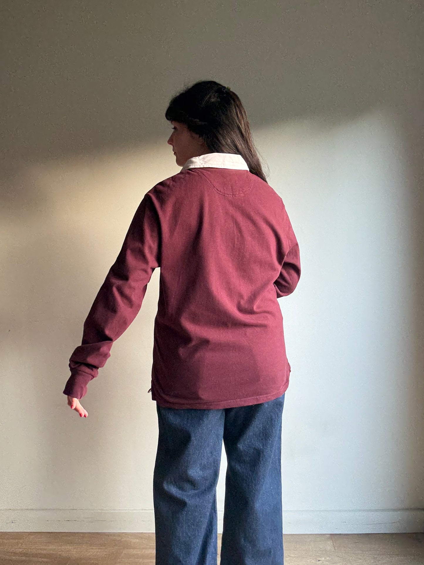 M&S Burgundy Rugby Top, L