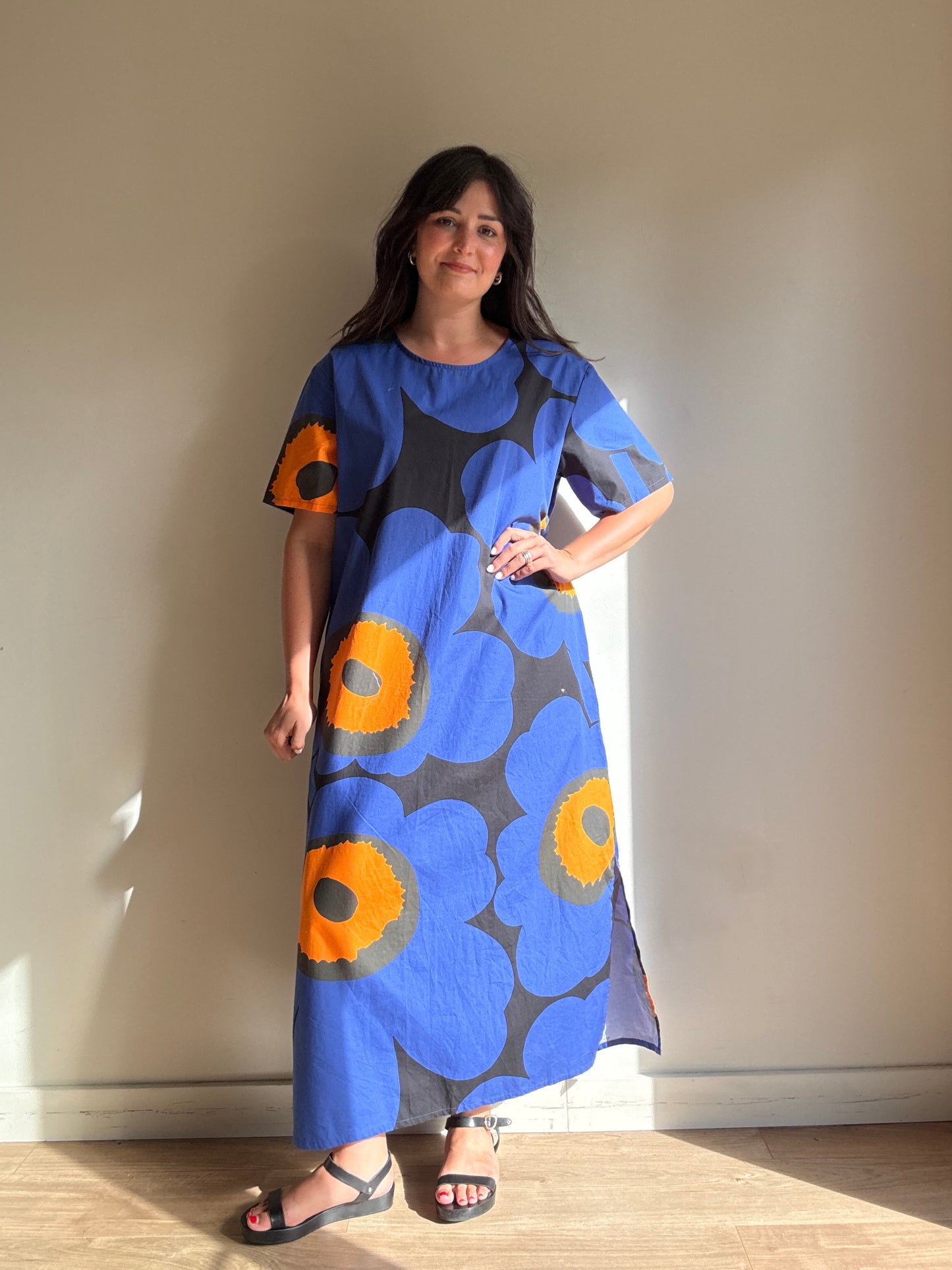 Marimekko Cotton Floral Belted Dress, 42