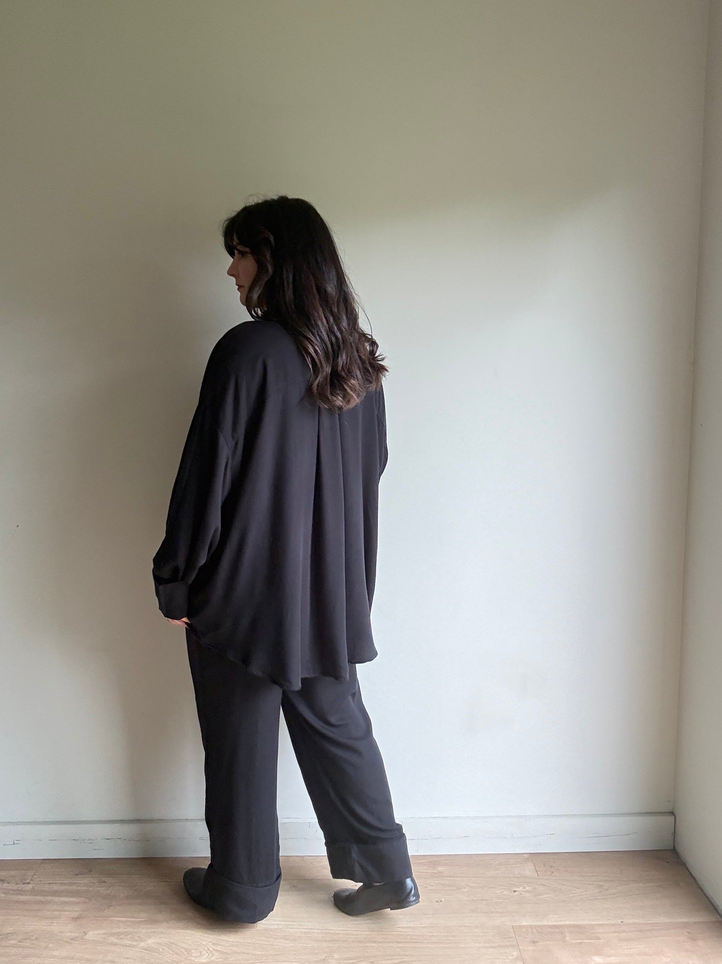Black Sleeper Shirt & Trousers, Size 1