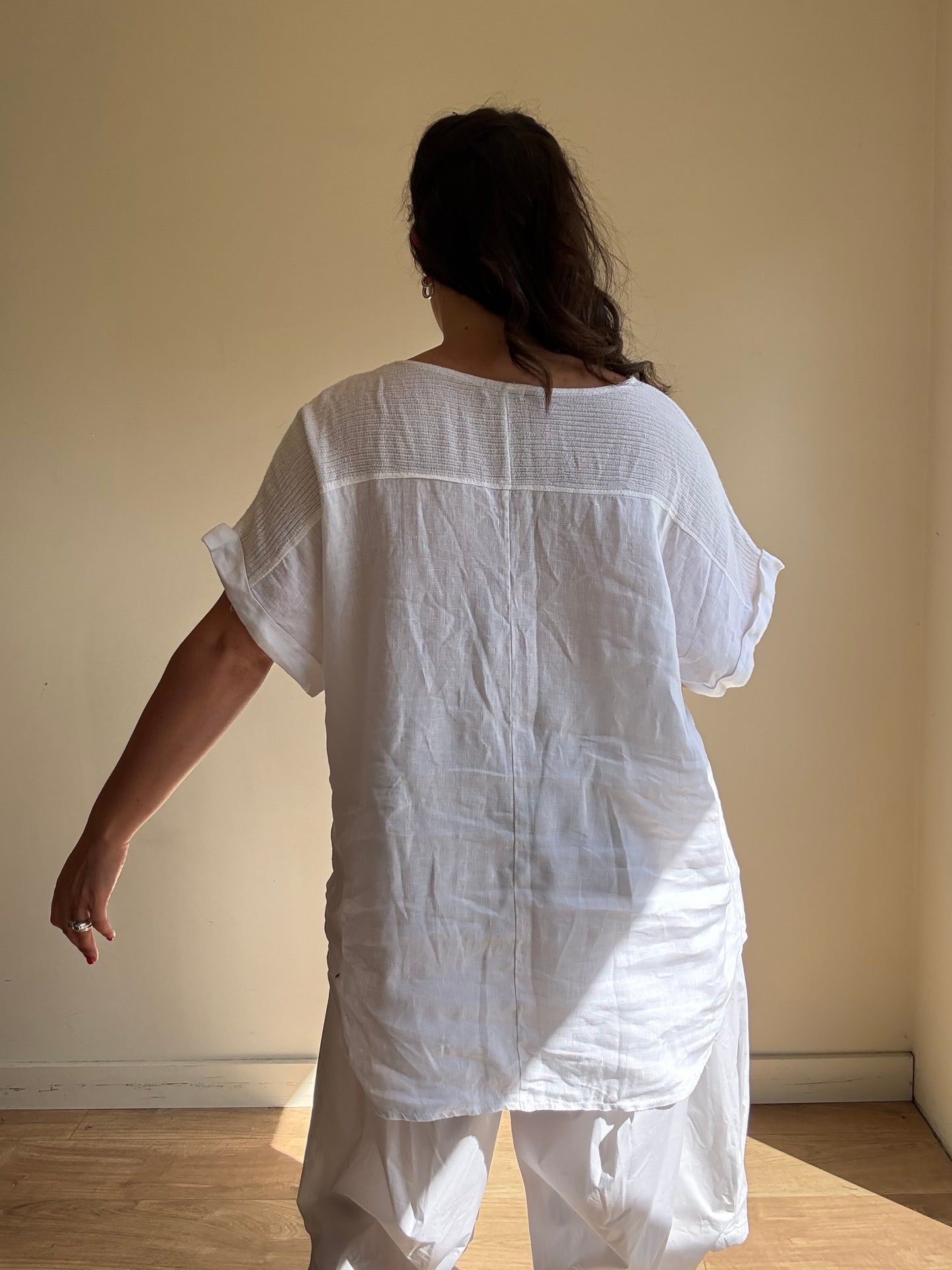 Linen Loose Top, XXL