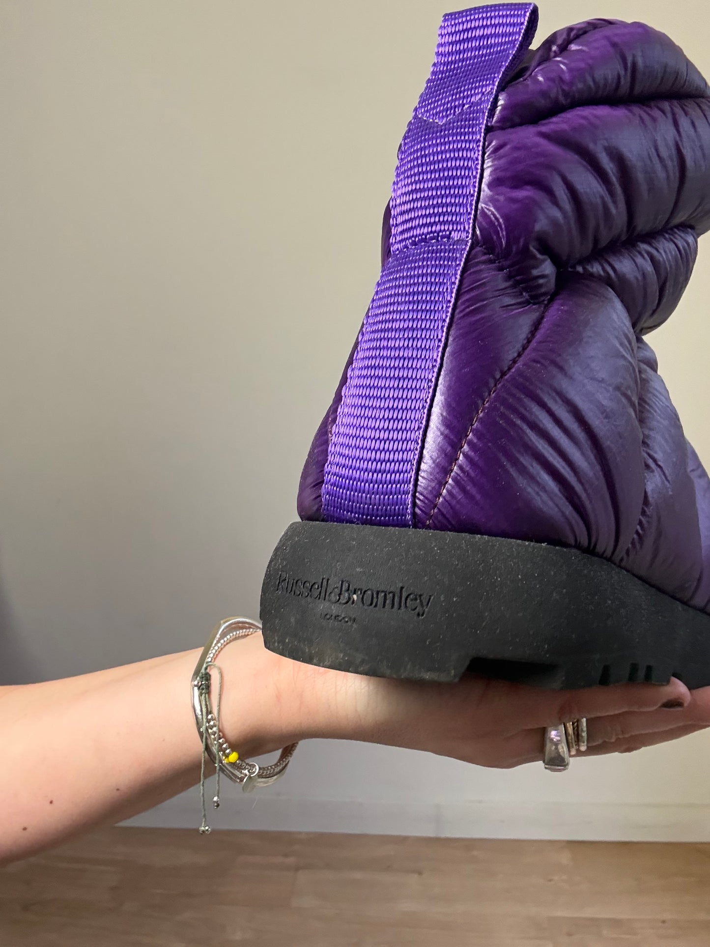 Purple Russell & Bromley NEW Padded Boots, 41
