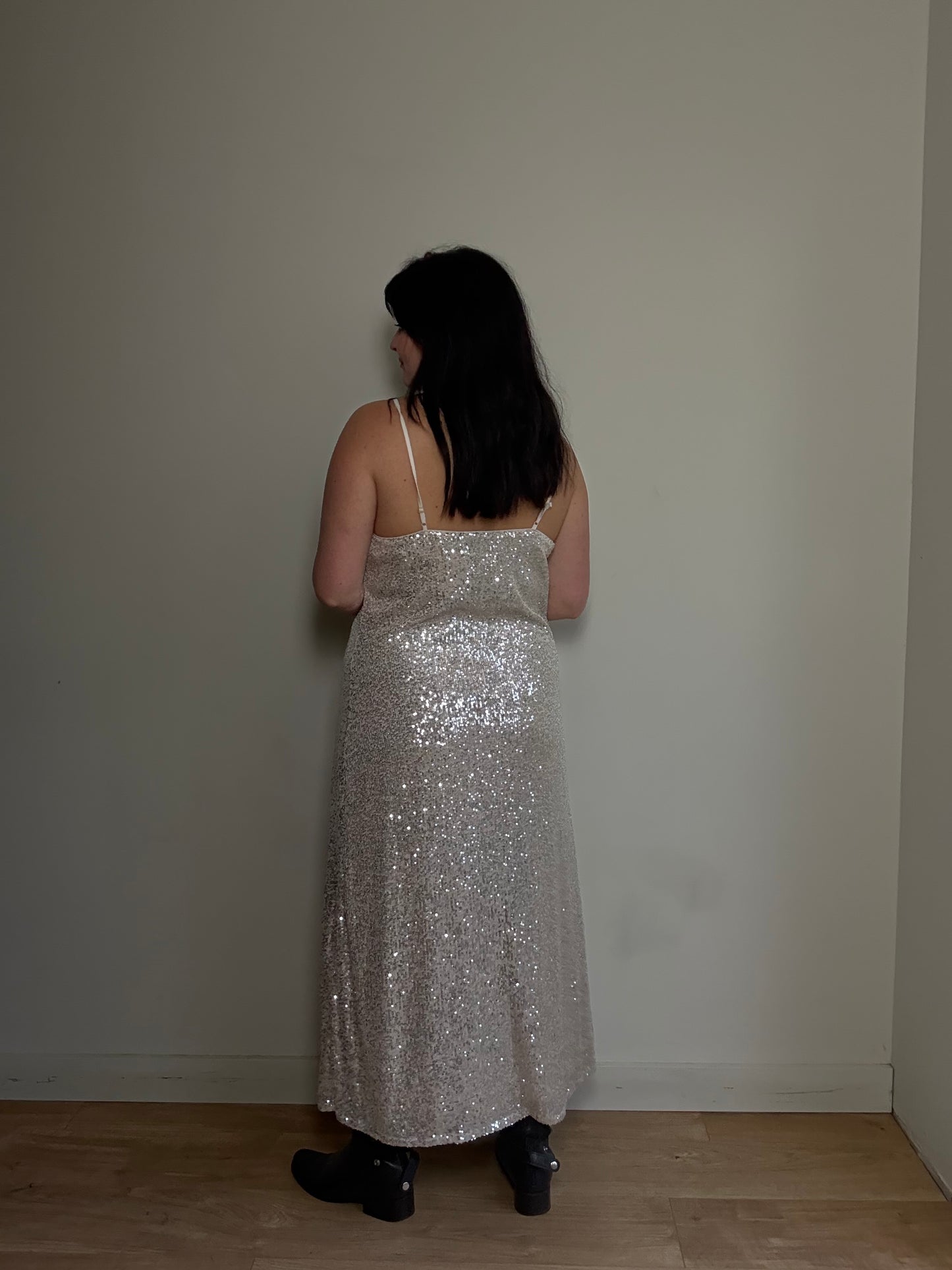 NEW Sequin Maxi Dress, 14
