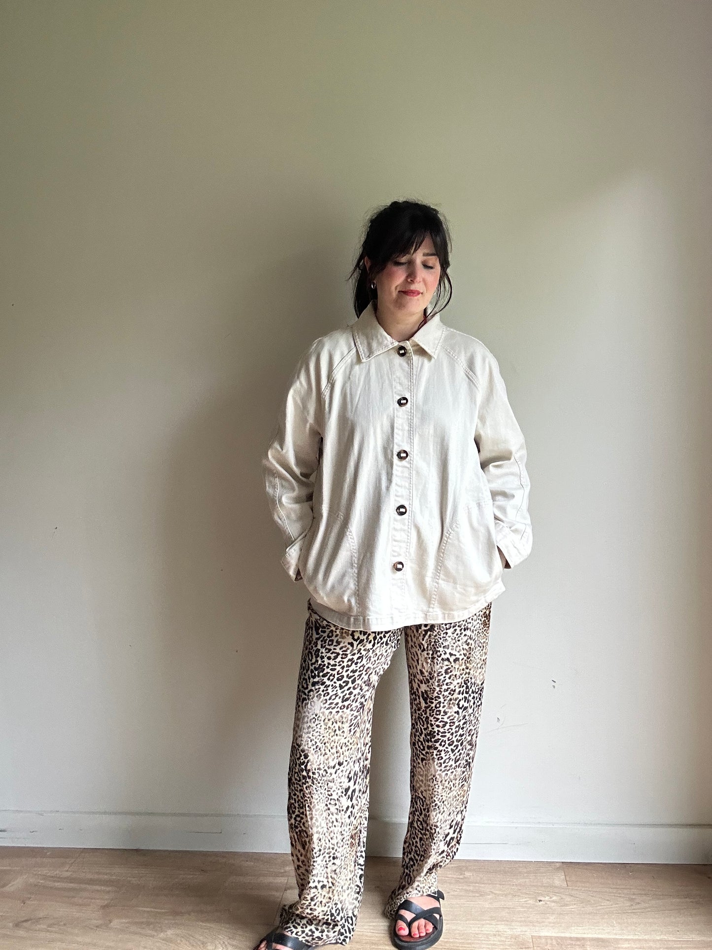 White Stuff Eden Denim Relaxed Jacket, 18R