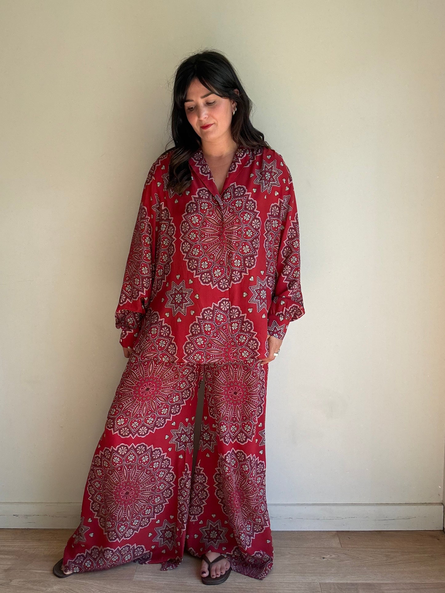 NEW Hayley Menzies Pure Silk Co-Ord, XL