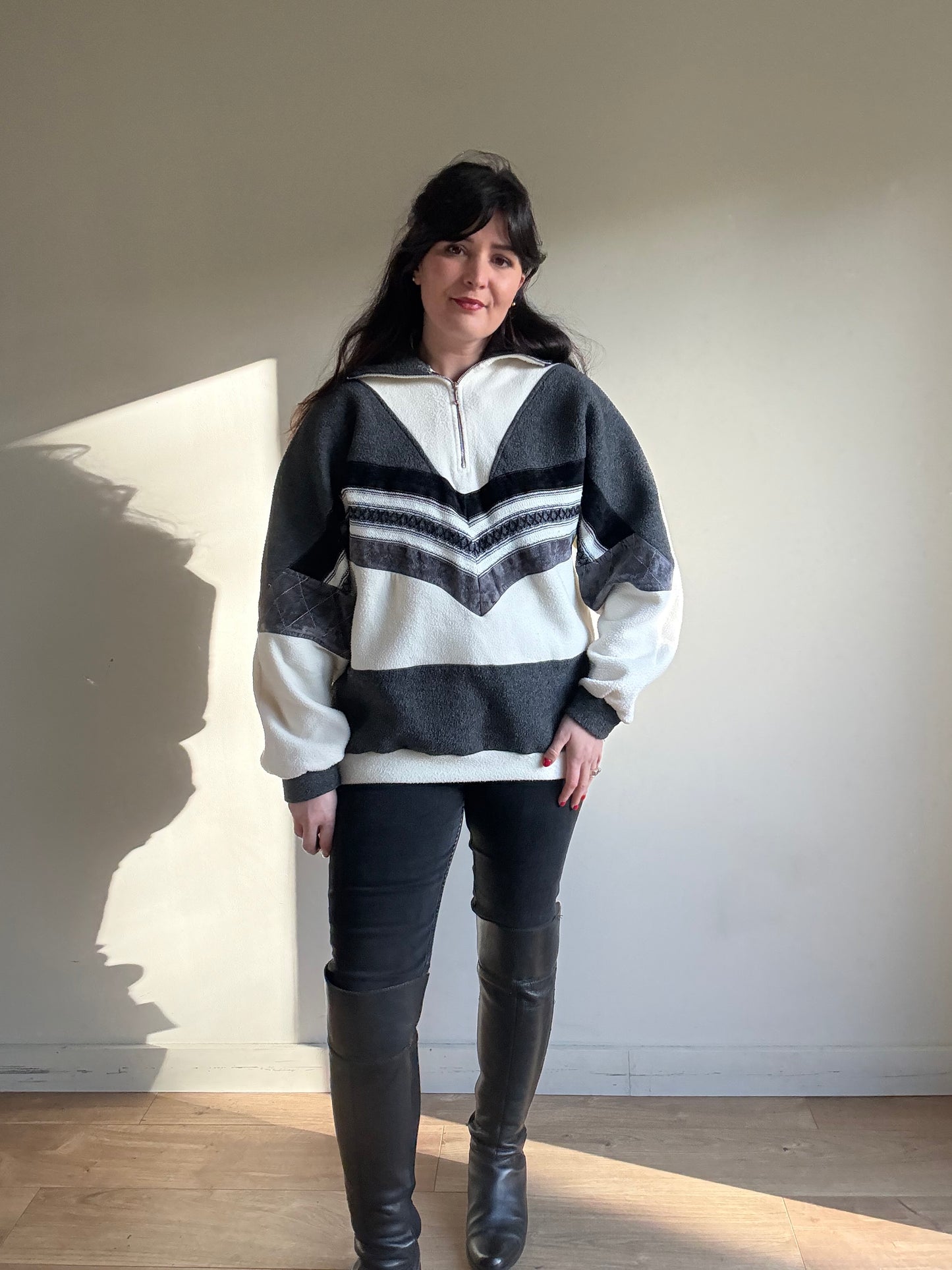 Vintage Sun City Quarter Zip Fleece, M/L