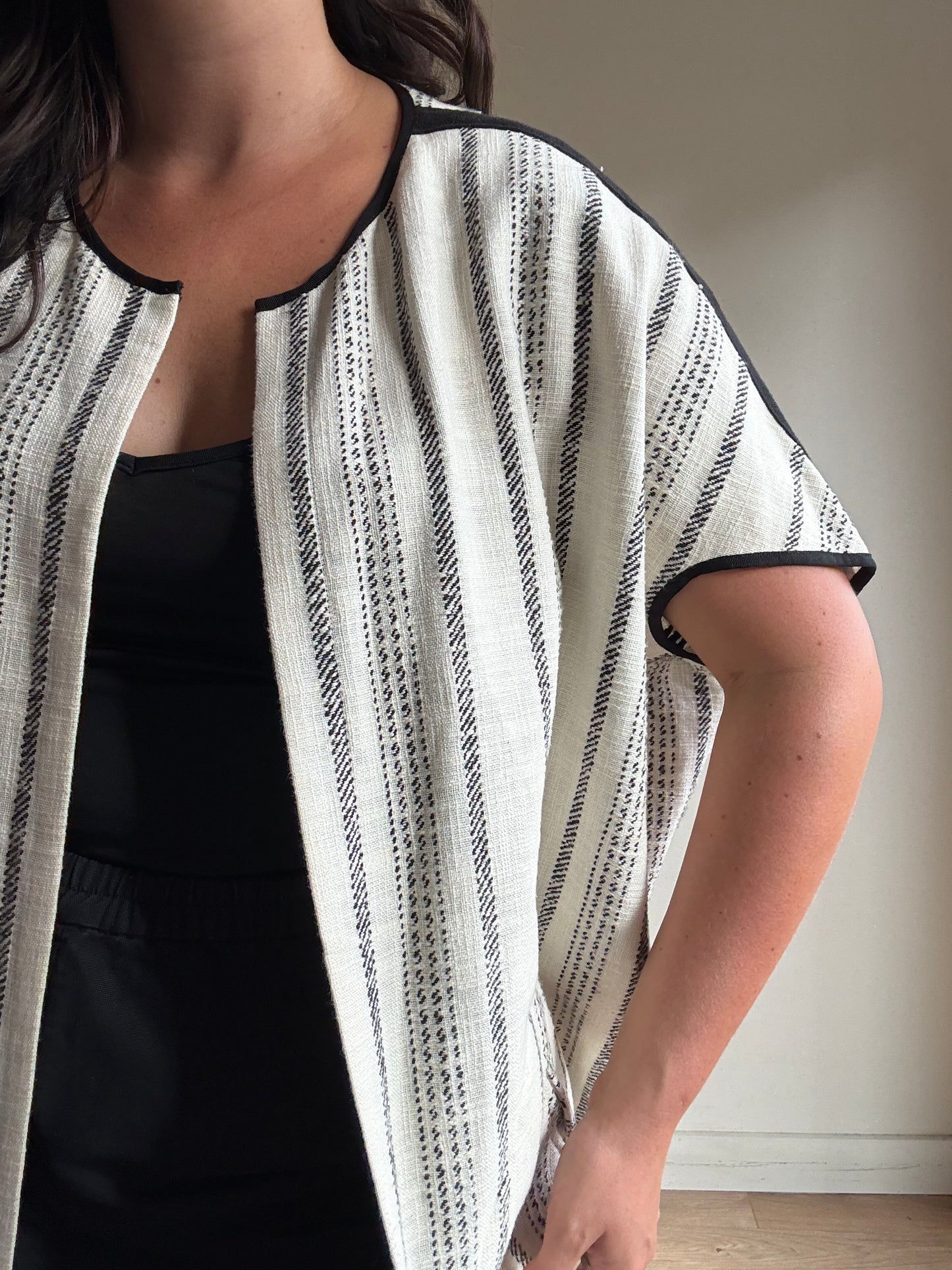 Zero + Maria Cornejo Embroidered Tapestry Open Coat, M-L