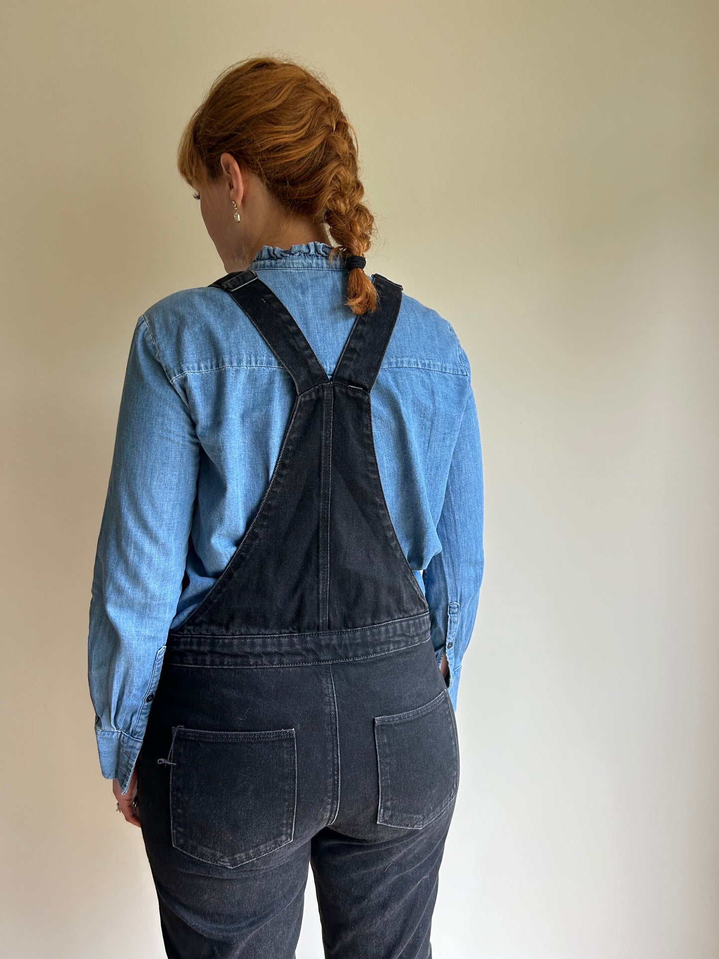 Topshop Crop Denim Dungarees, 12