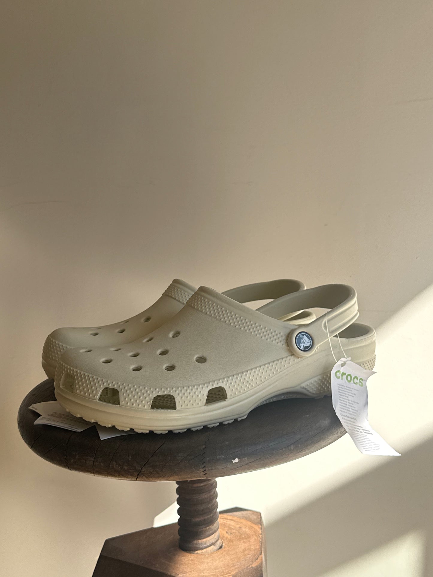 NEW Crocs in Bone / Off-White, Size UK 8
