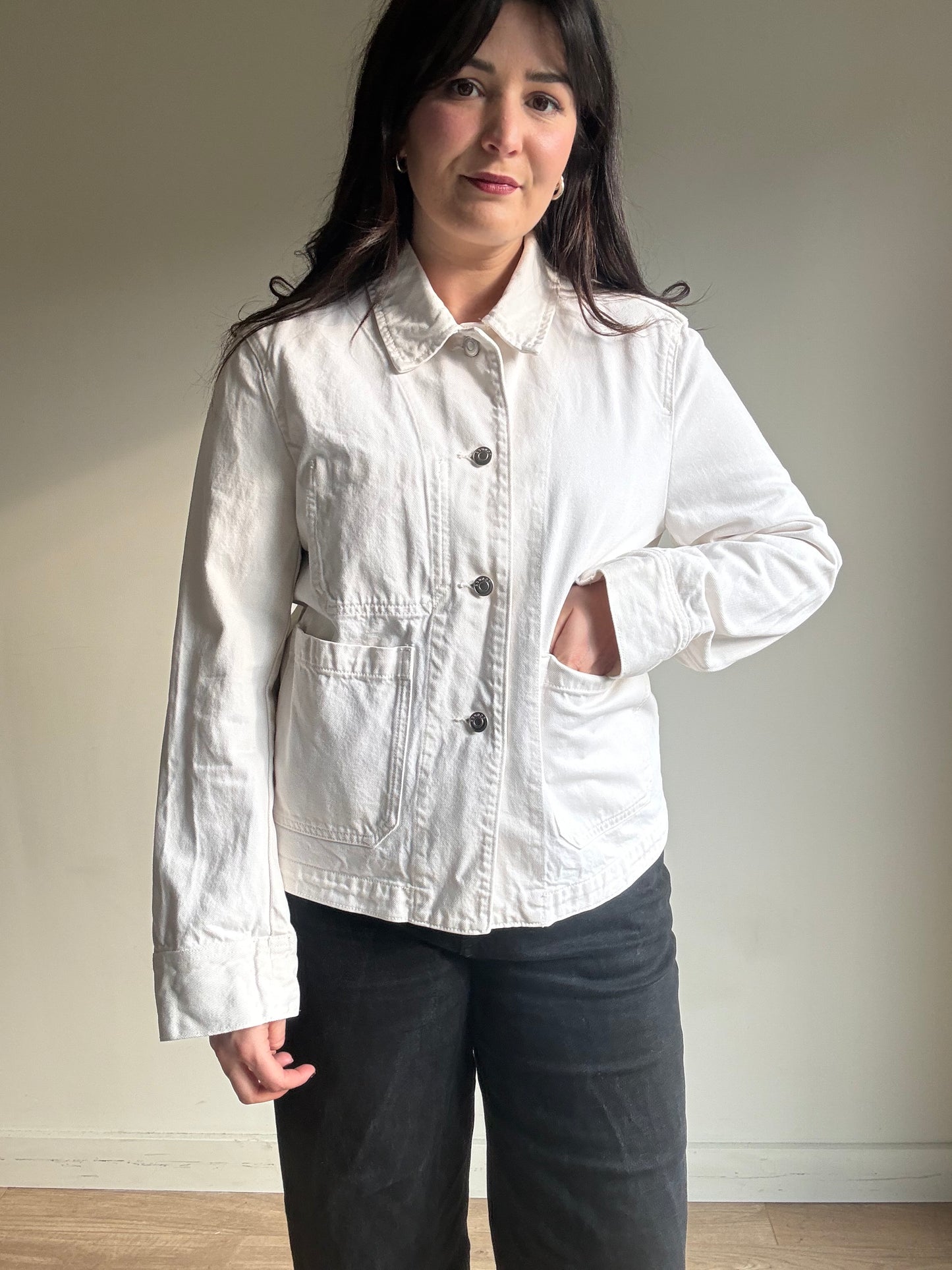 Arket Cotton Utility Jacket, 40 / UK 12-14