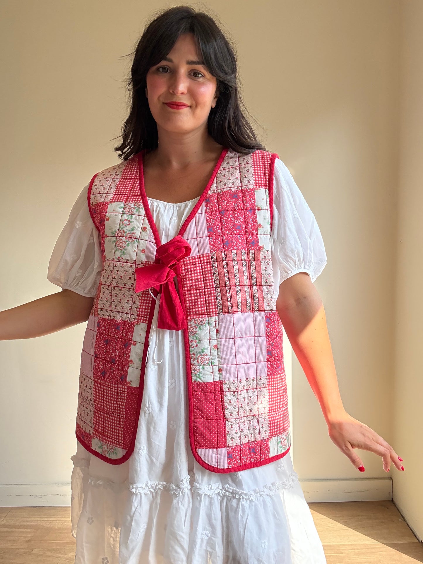 Damson Madder NEW Reversible Quilted Gilet Waistcoat, 20