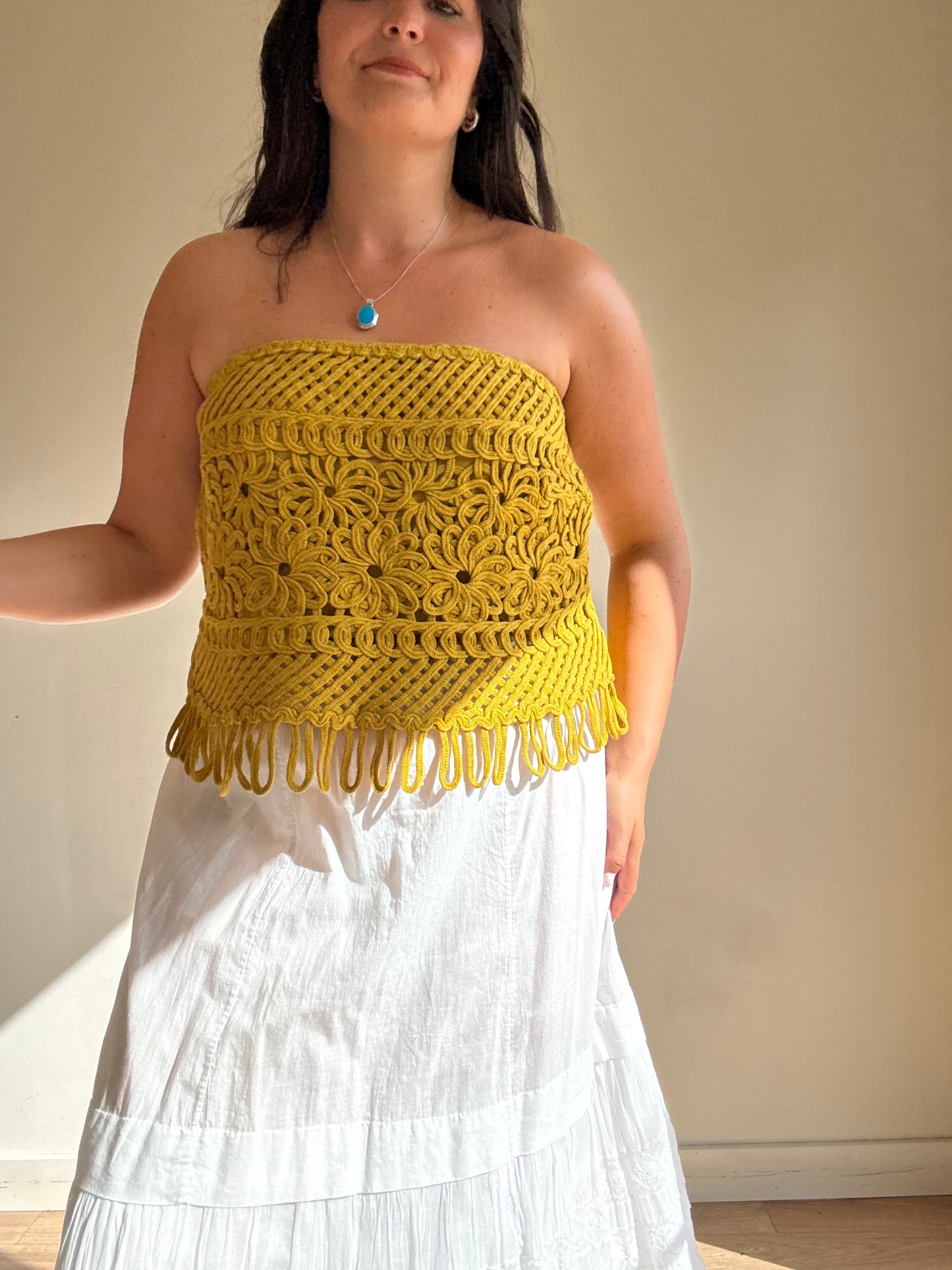 NEW M&S Crochet Strapless Top, 16
