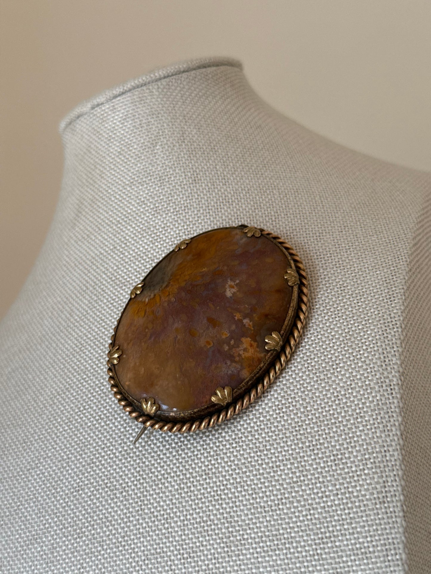 Antique Agate Brooch