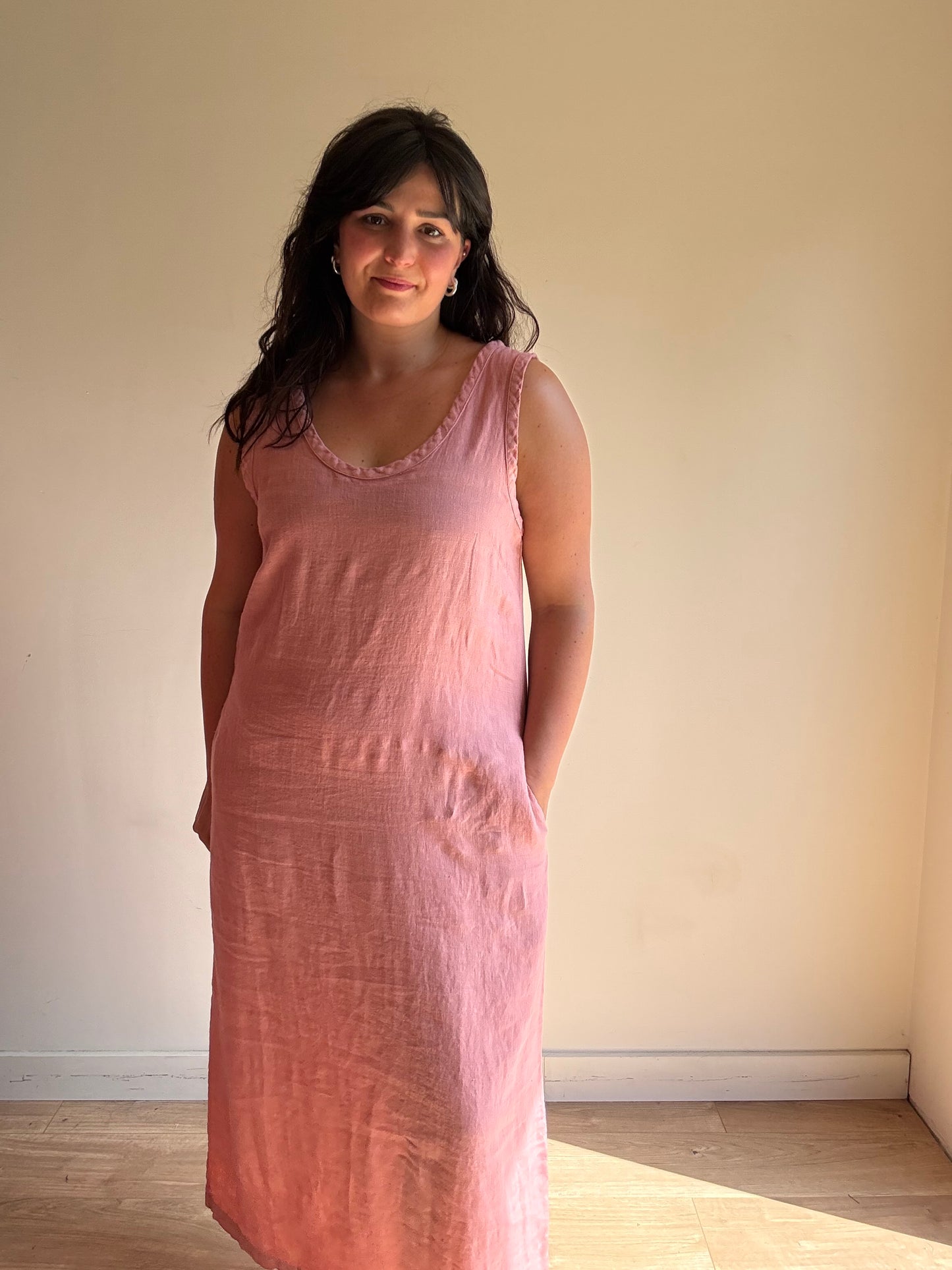 Sauths Nida Linen Maxi Dress, M