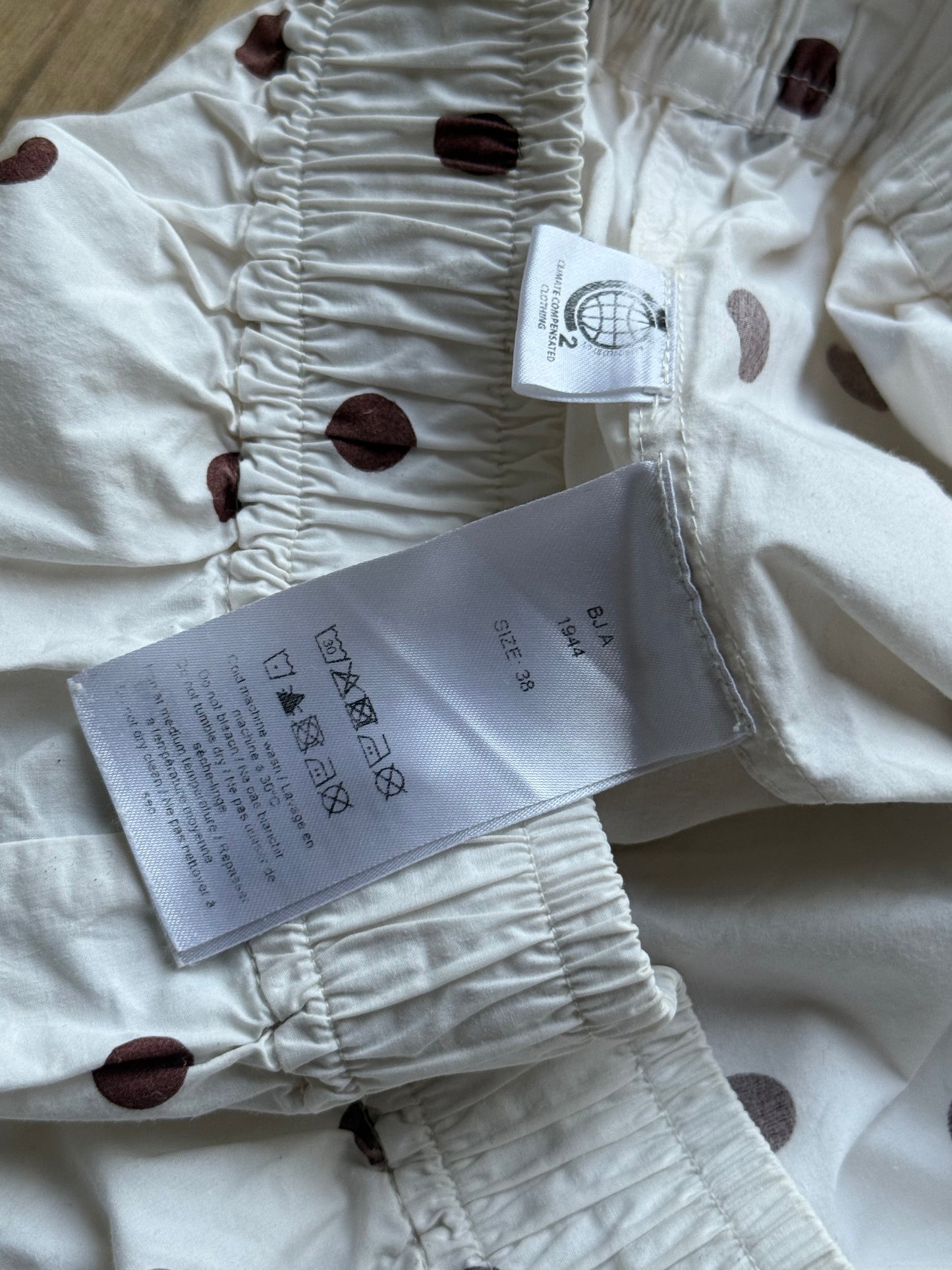 Ganni Cotton Polka Dot Shorts, 10-12