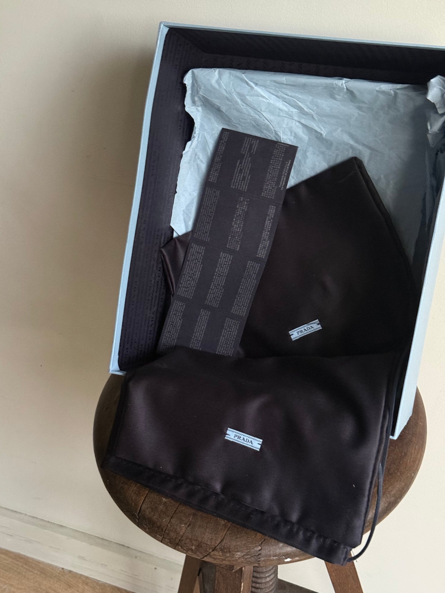 Prada Leather Platform Heels in Box, Size 40