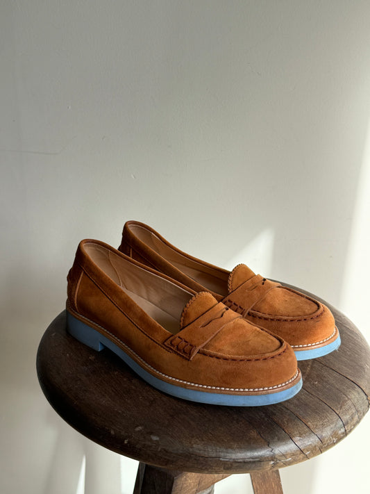 TOD'S Suede Penny Loafer, EU 35