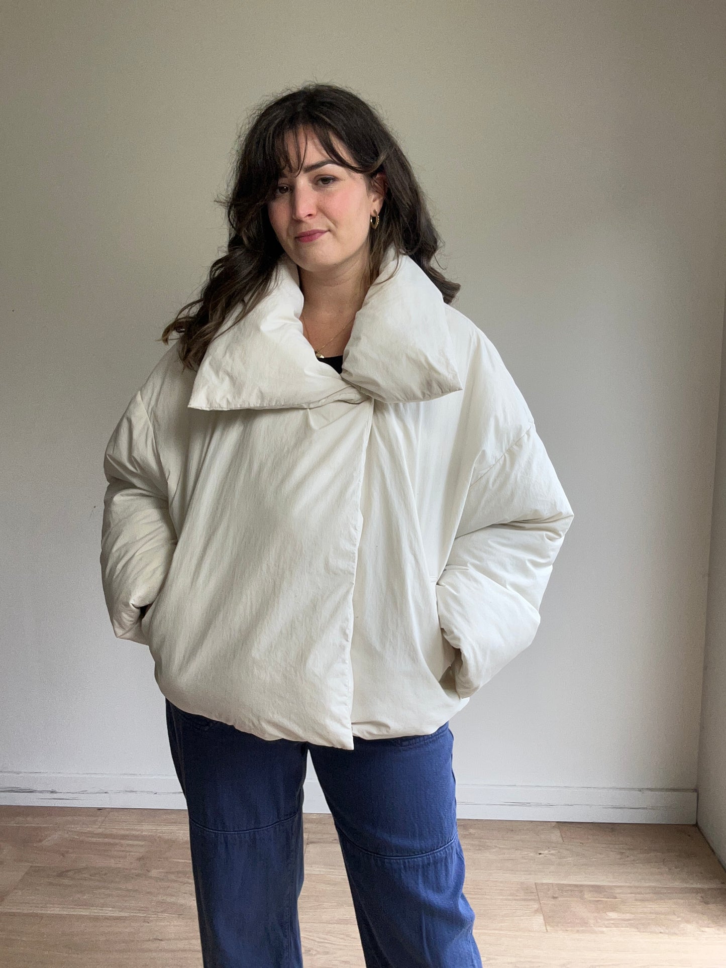 Zara Padded Short Duvet Coat, L