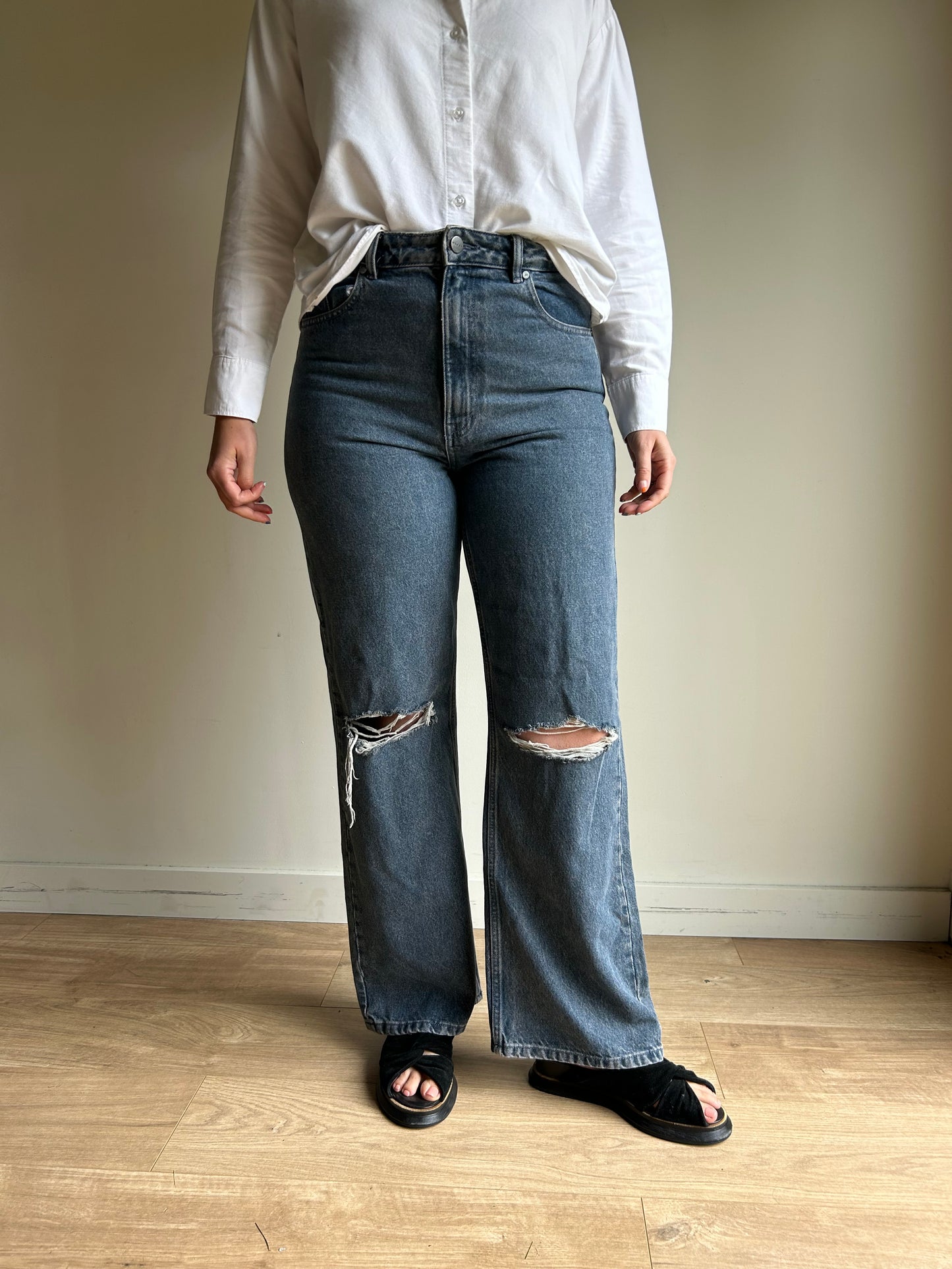 Waven Hanna 90's Wide Leg Jeans, 14